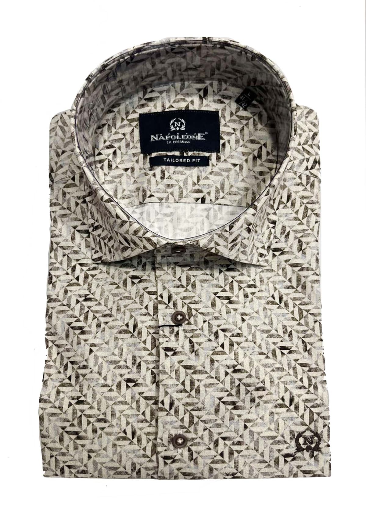Men's Shirts Monte Napoleone Brown