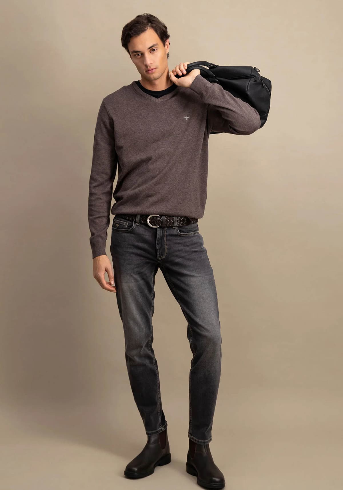 Fynch Hatton Pullover της σειράς Fine Cotton - SFPK211 860 Earth