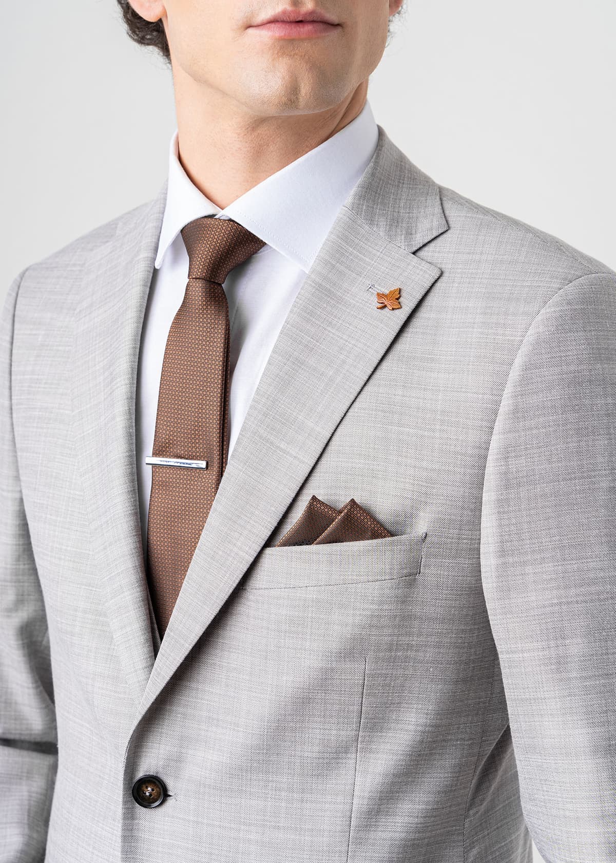 Fragosto 3 Pieces Κοστούμι της σειράς Diego - FRS2324 6023 022 003 Grey