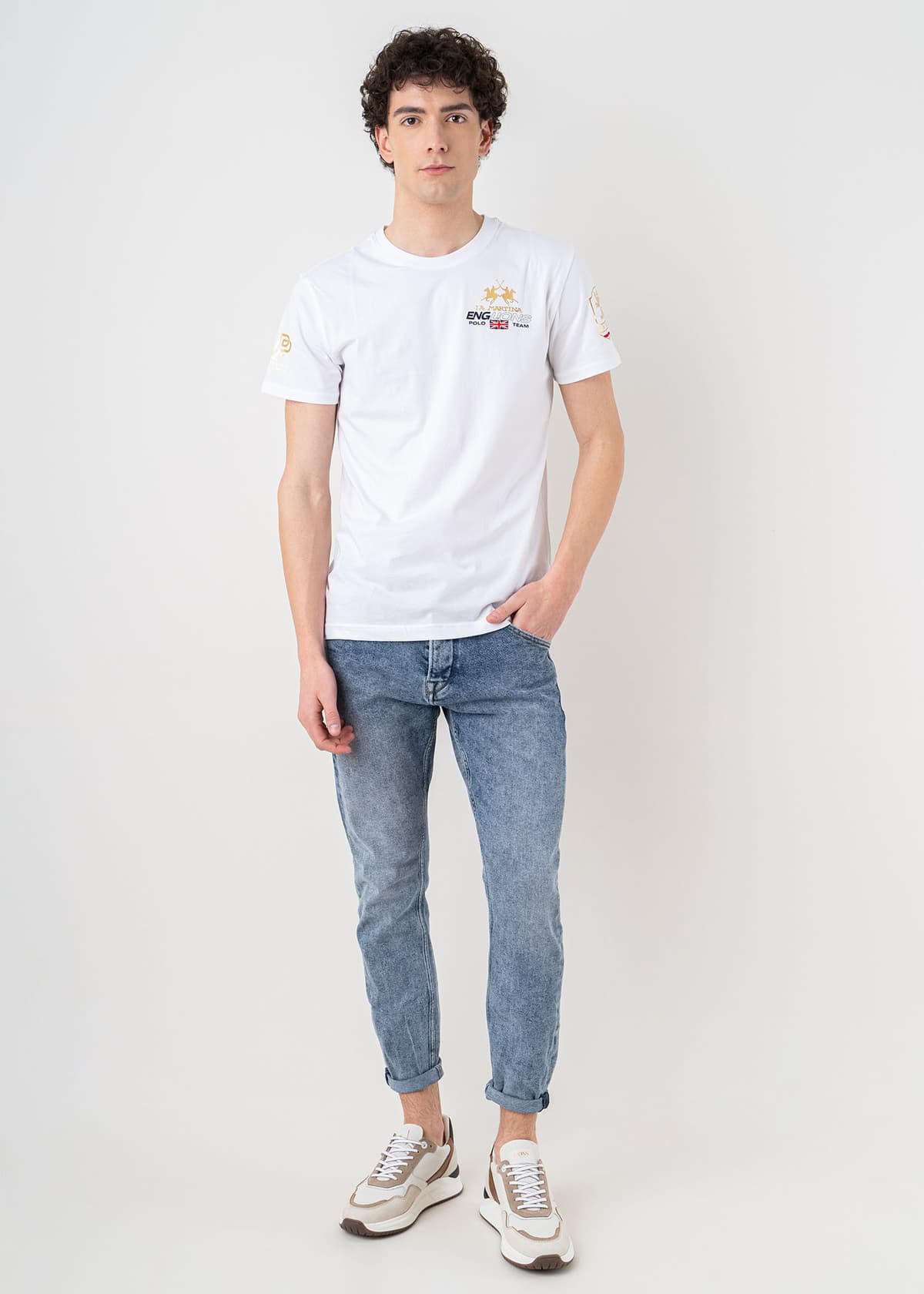 Men's T-Shirts La Martina White
