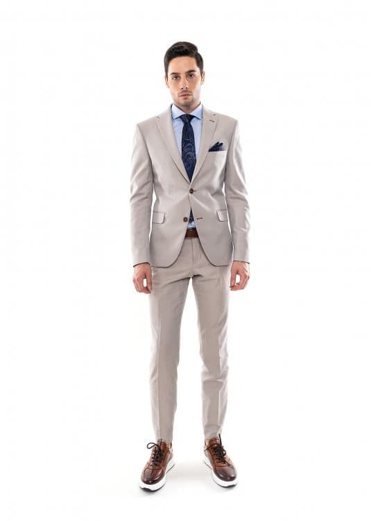 Men's Suits Fragosto Beige