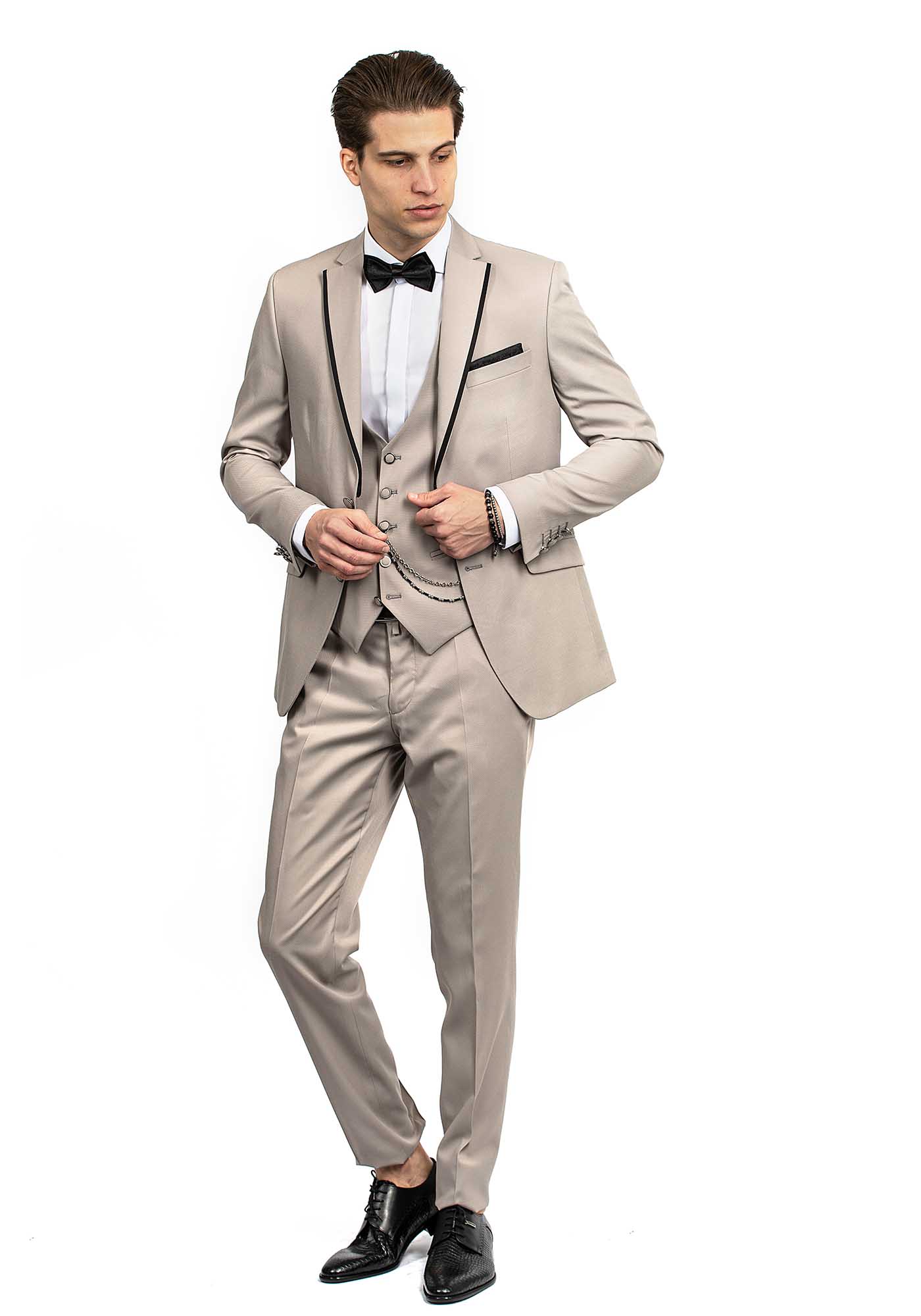 Men's Suits Fragosto Beige