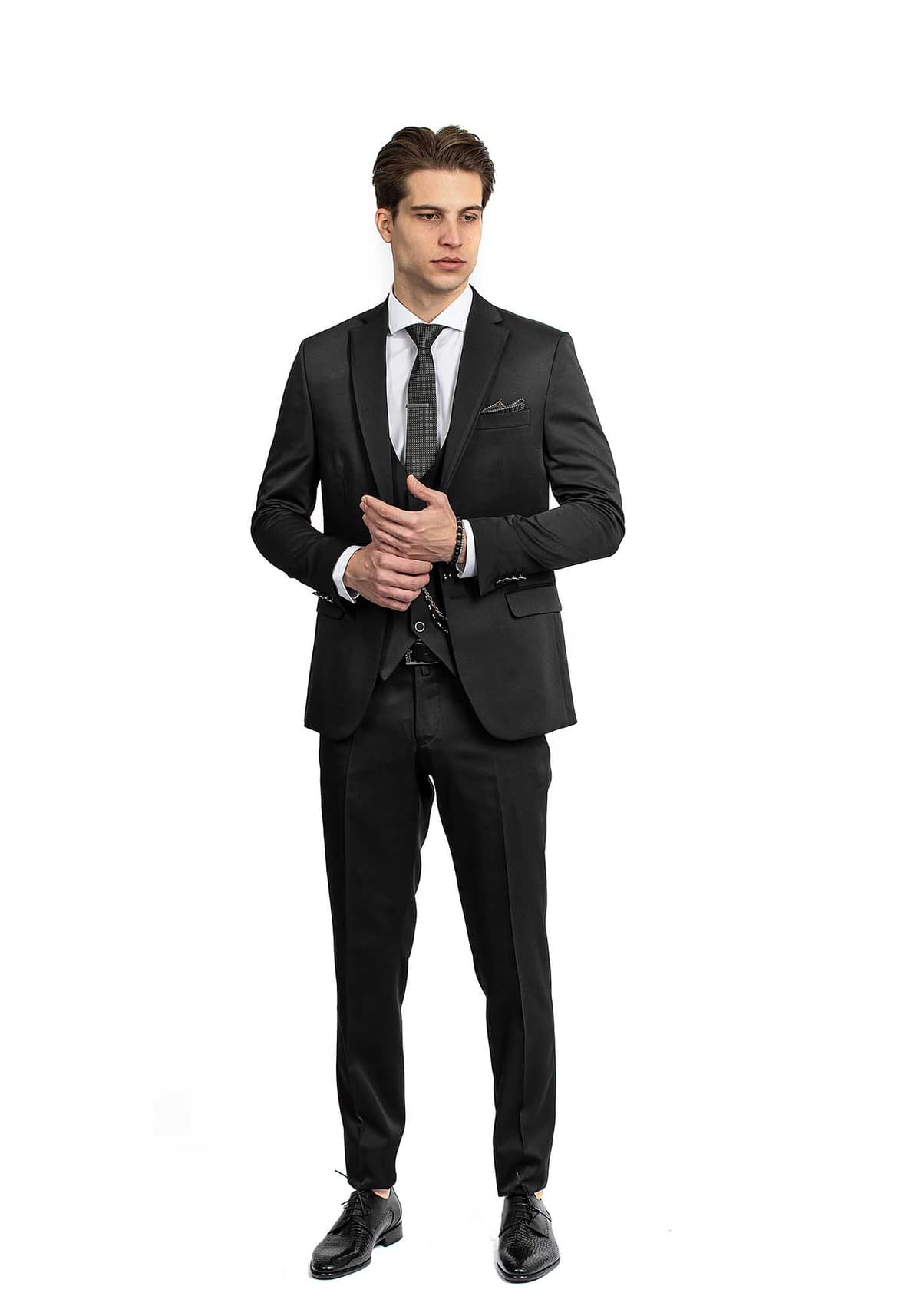 Men's Suits Fragosto Black