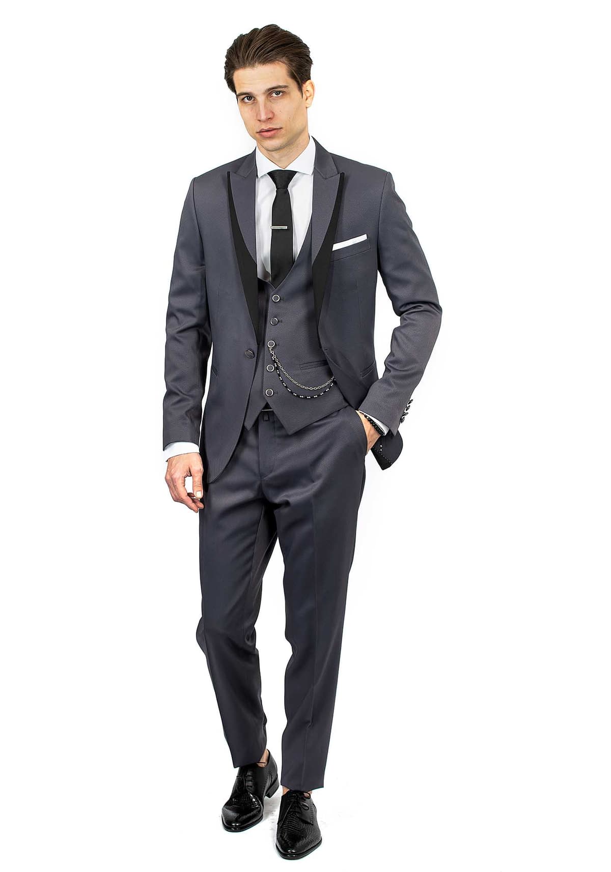 Men's Suits Fragosto Gray