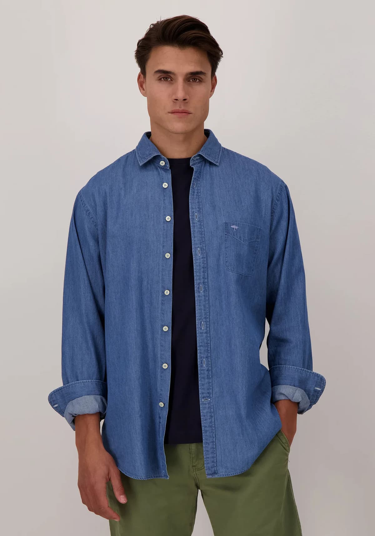 Fynch Hatton Πουκάμισο της σειράς Soft Denim