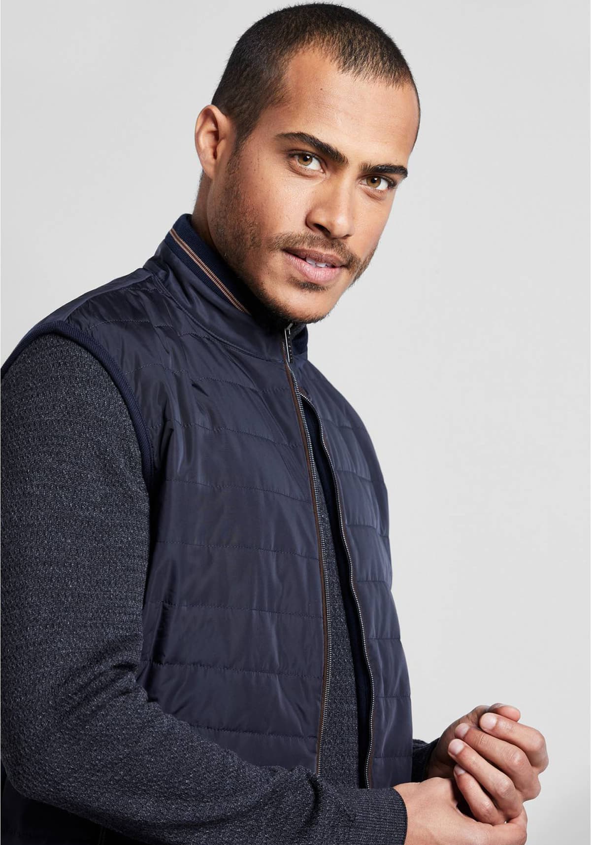 Men's Vests Bugatti Sportswear Blue