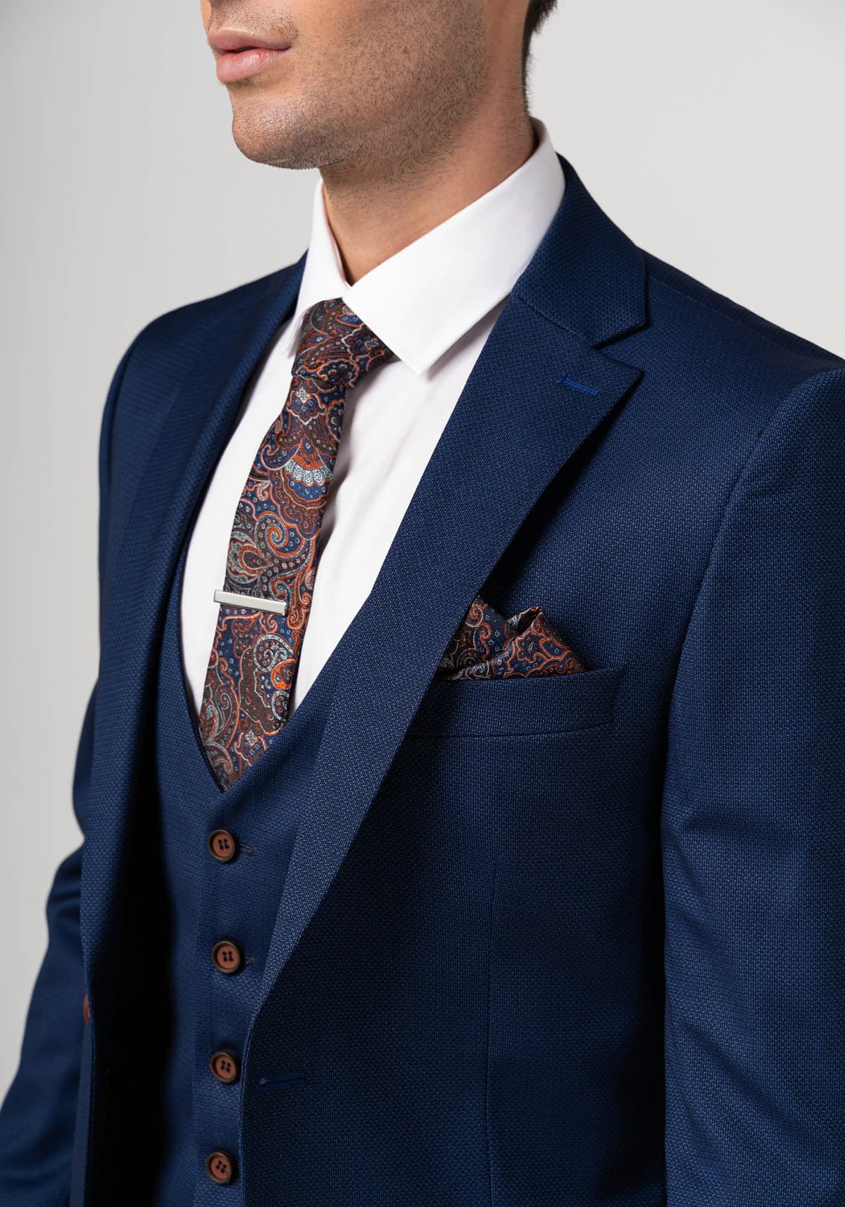 Men's Suits Fragosto Blue