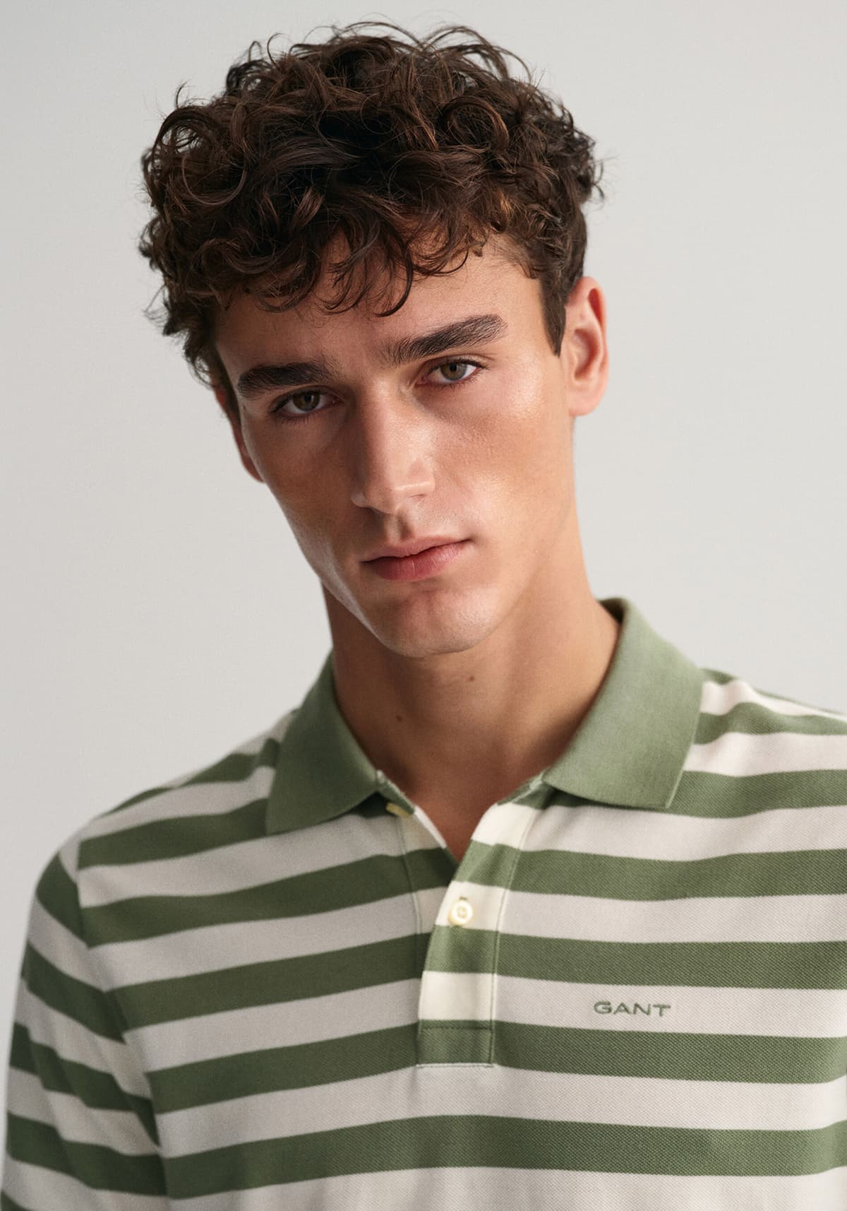 Men's Polo Shirts Gant Green
