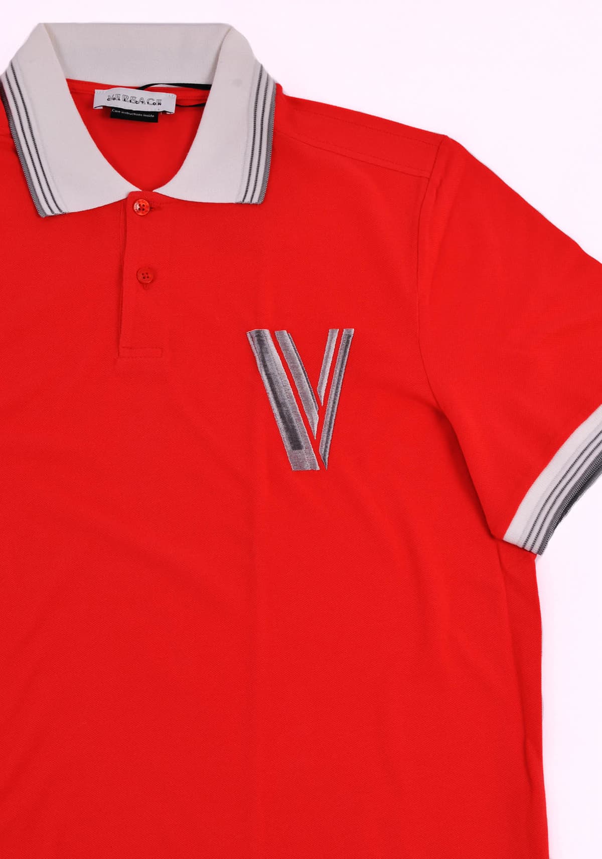 Men's Polo Shirts Versace Collection Red