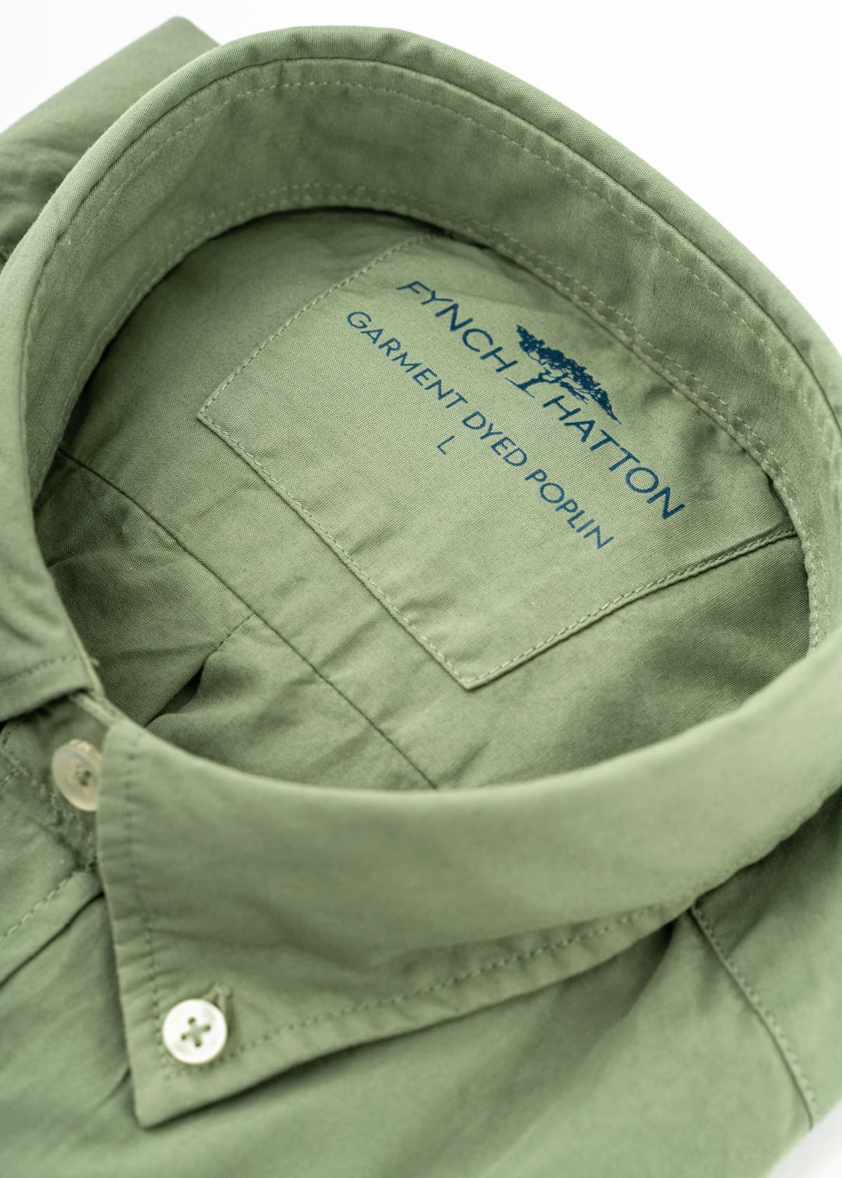 Fynch Hatton Πουκάμισο της σειράς Poplin - 1414 7010 718 Light Khaki