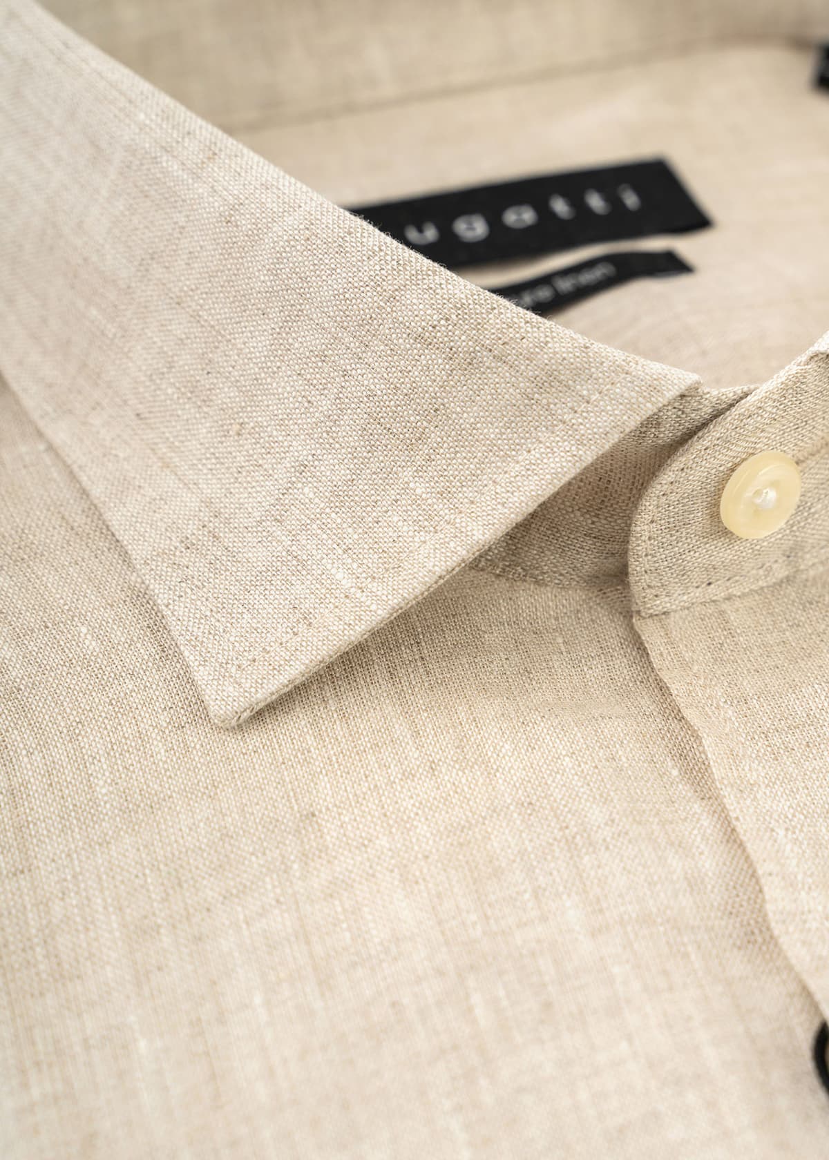 Men's Shirts Bugatti Sportswear Beige