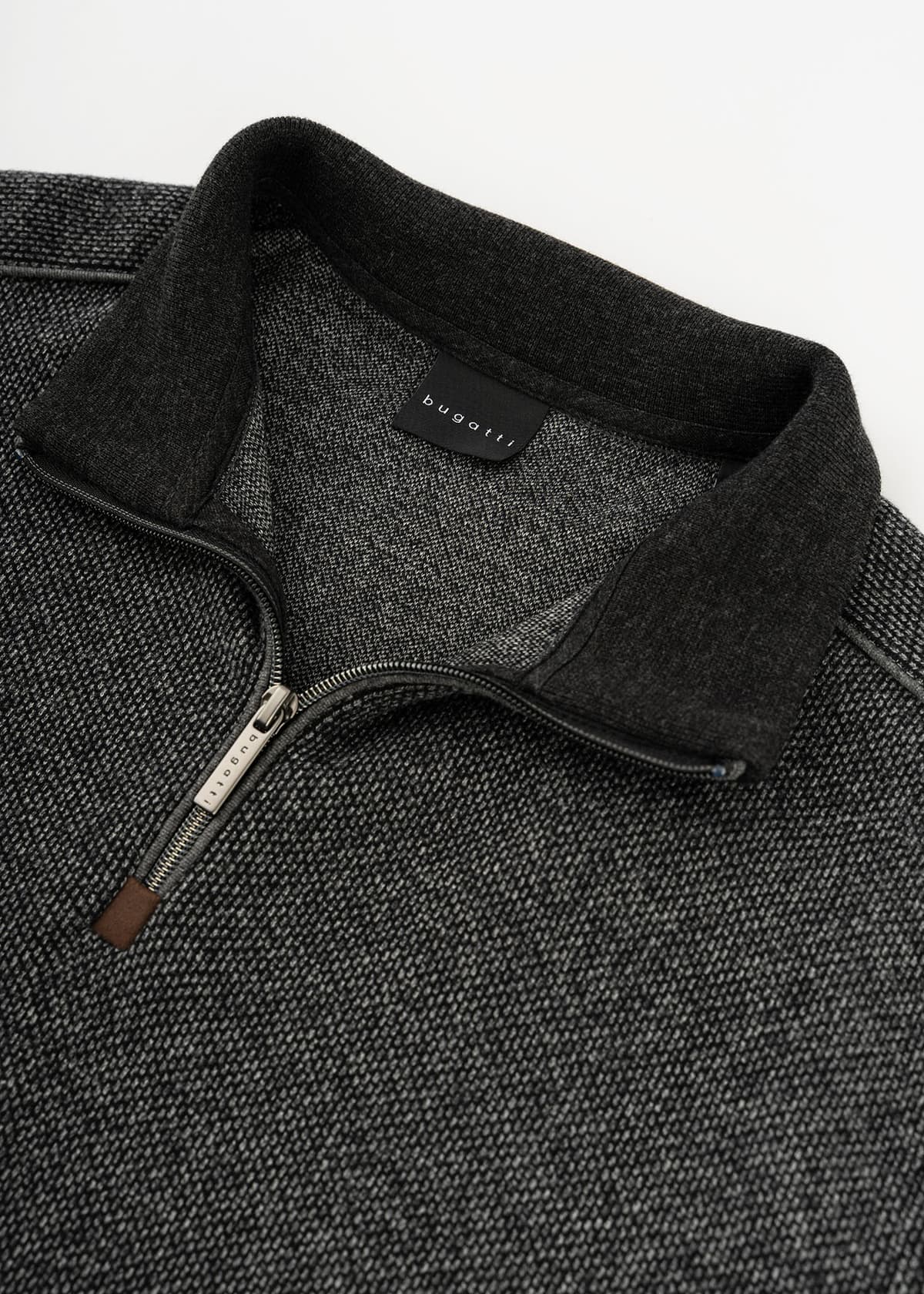 Men's Knitwear Bugatti Sportswear Gray