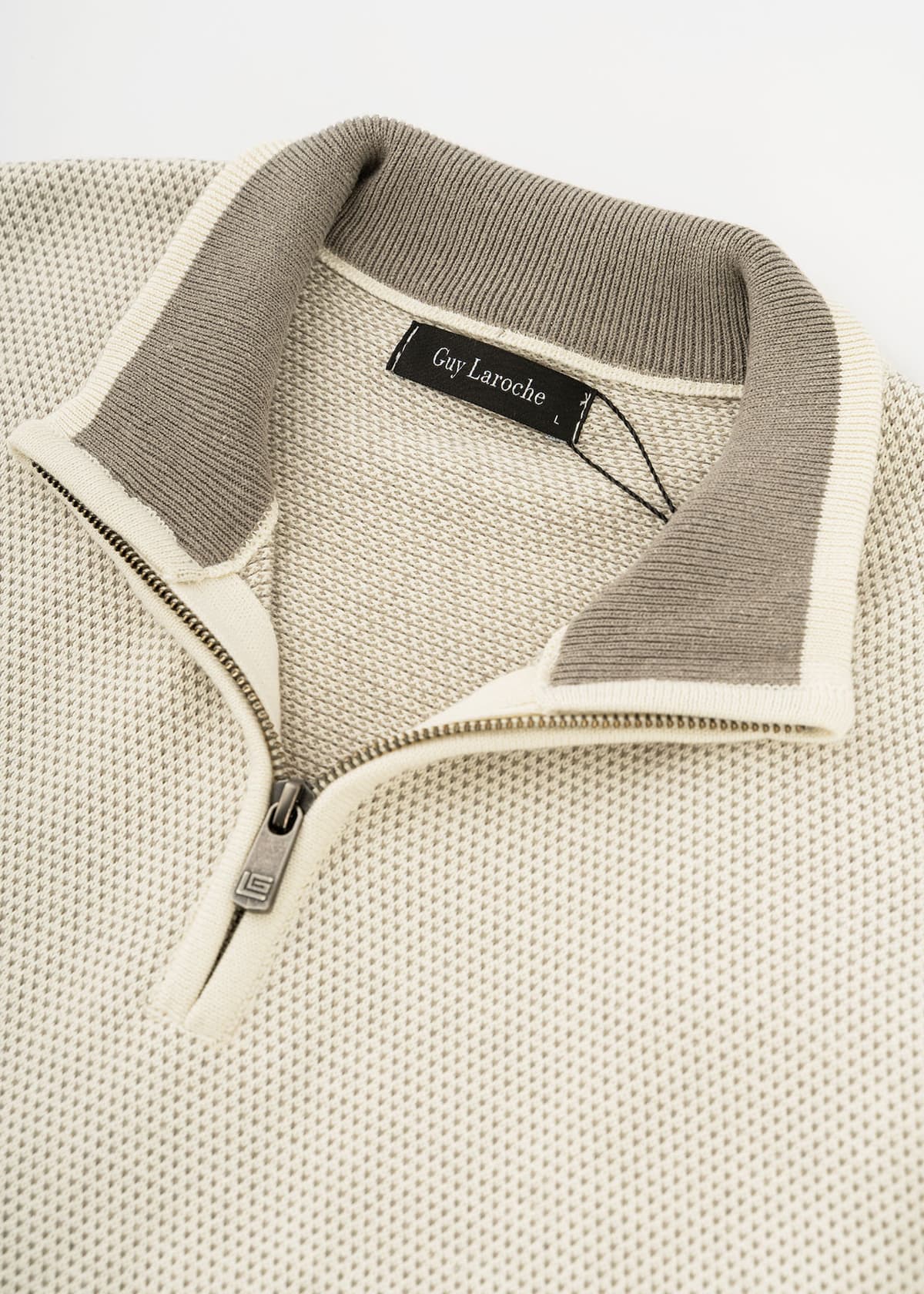 Guy Laroche Pullover της σειράς Zip Troyer - GLDW29219 3 Bez