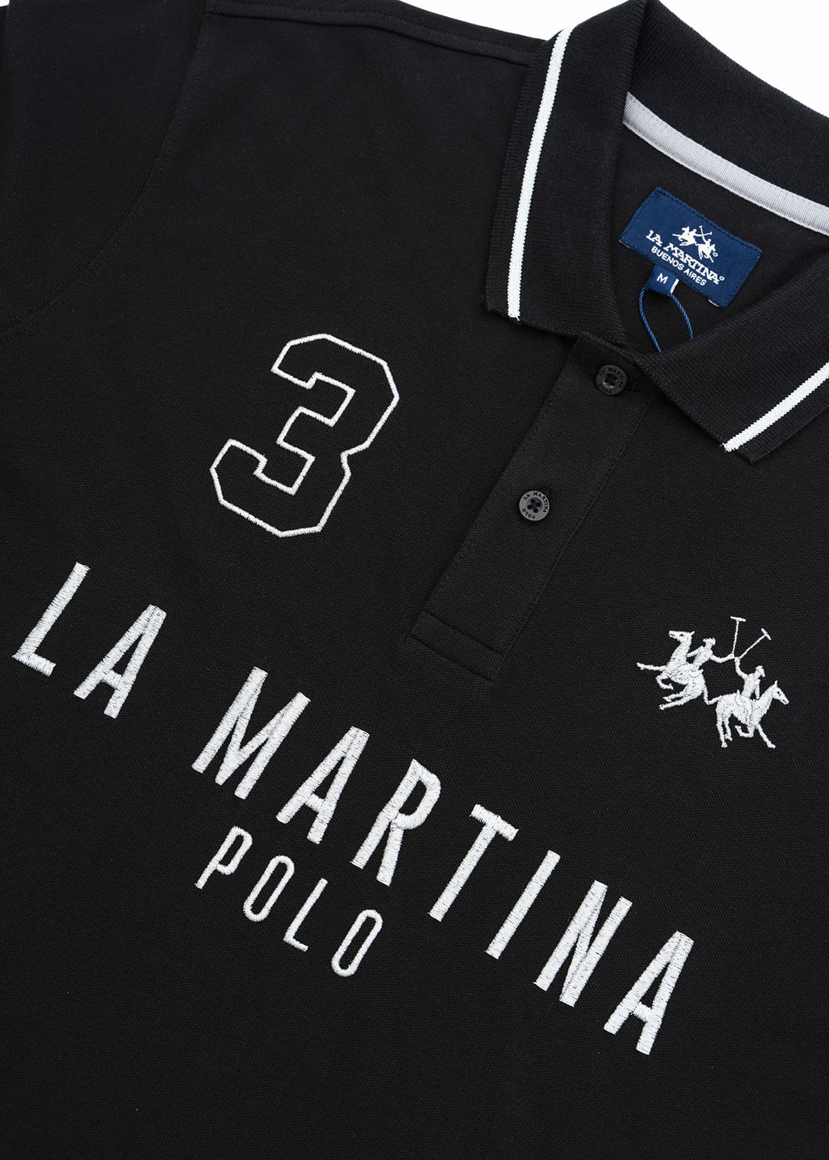 Men's Polo Shirts La Martina Black