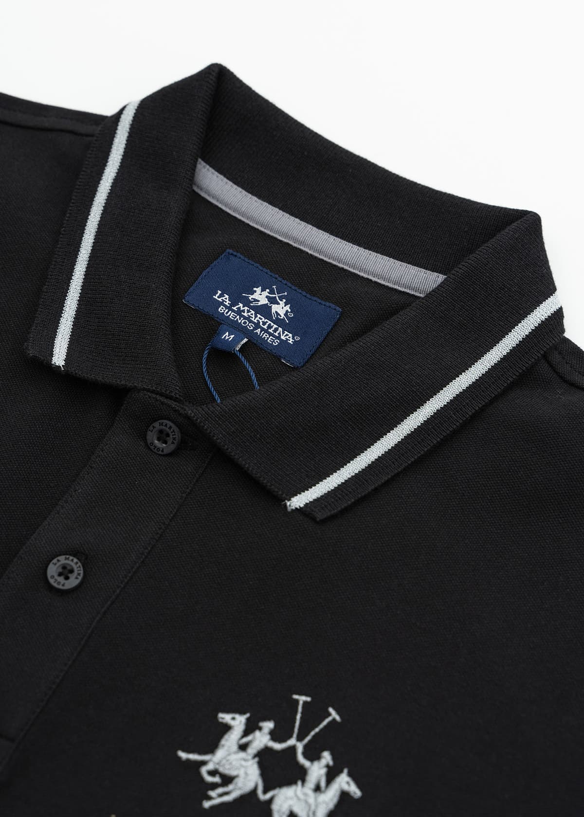 Men's Polo Shirts La Martina Black