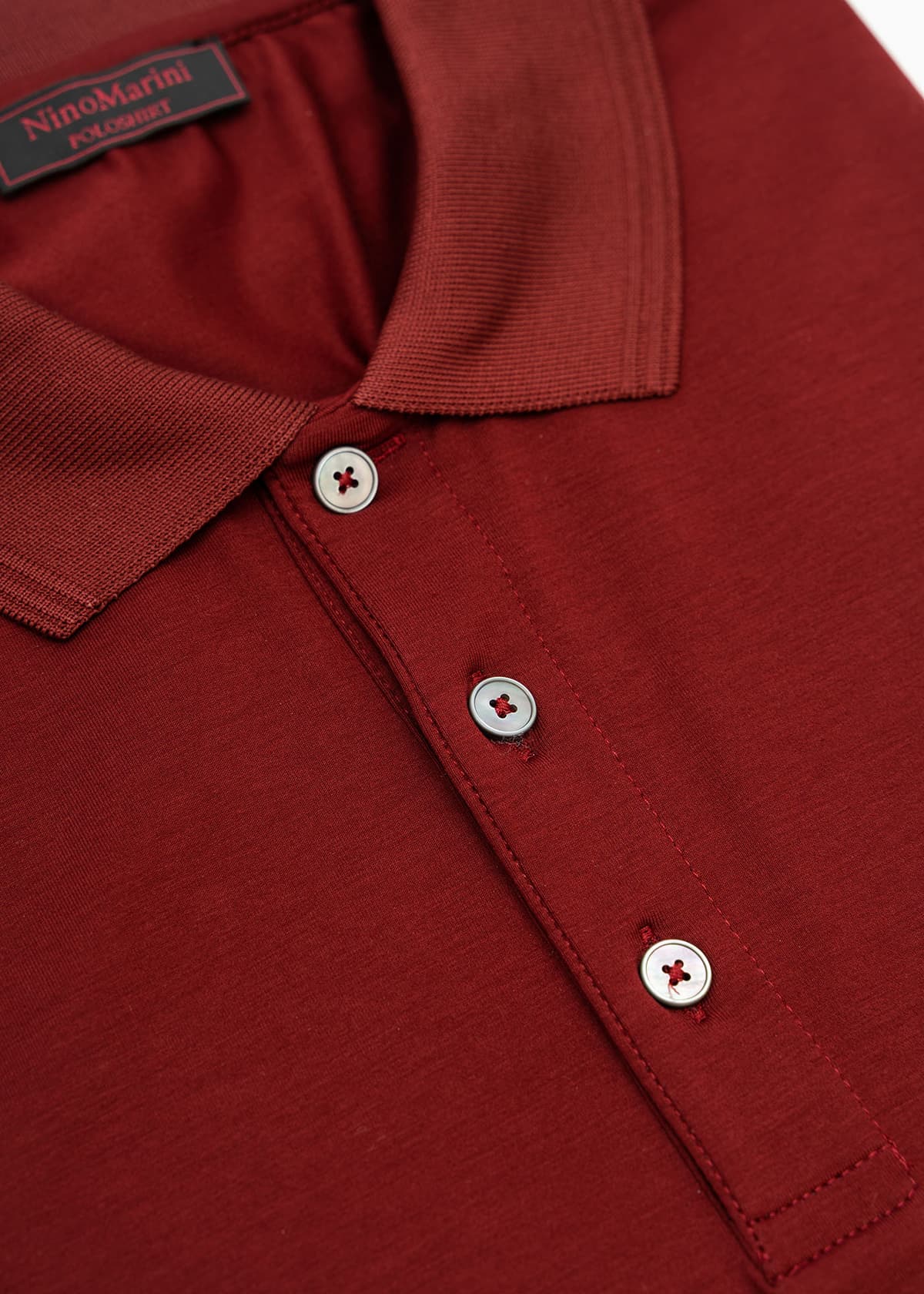 Men's Polo Shirts Nino Marini Bordeaux