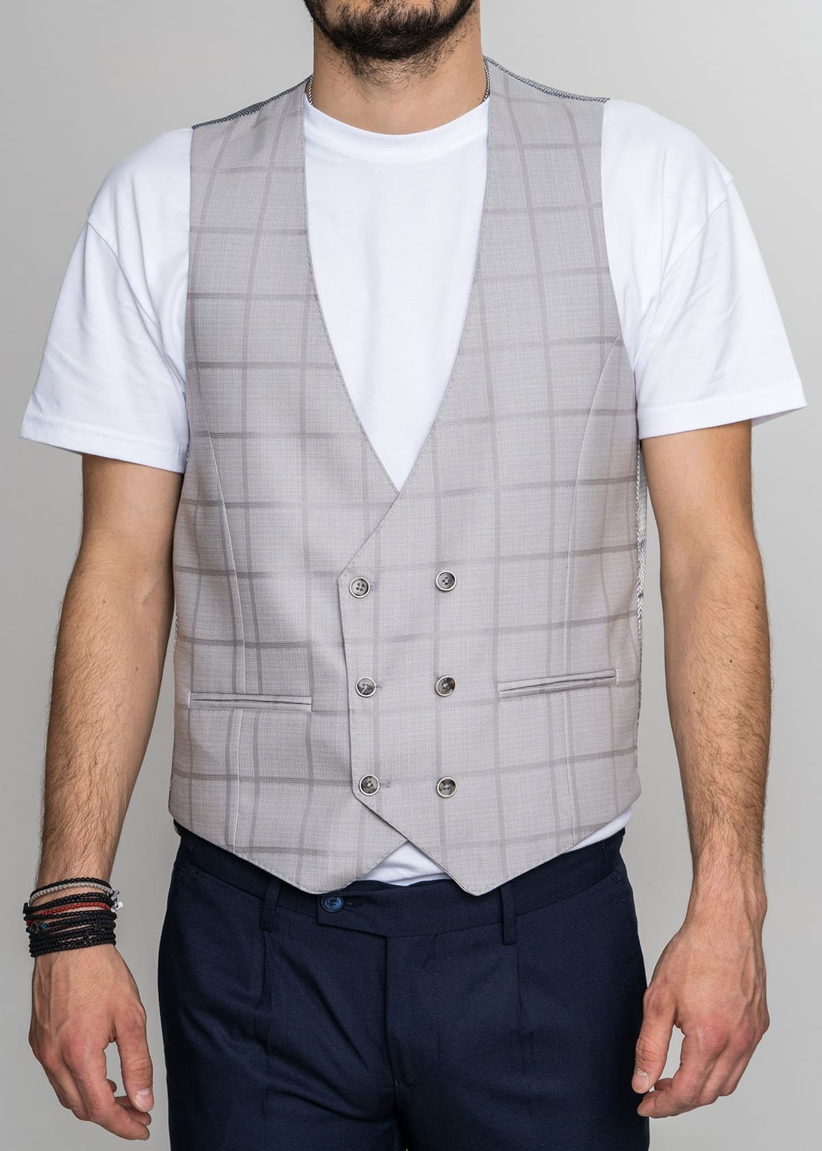 Men's Vests Dino Libero Gray