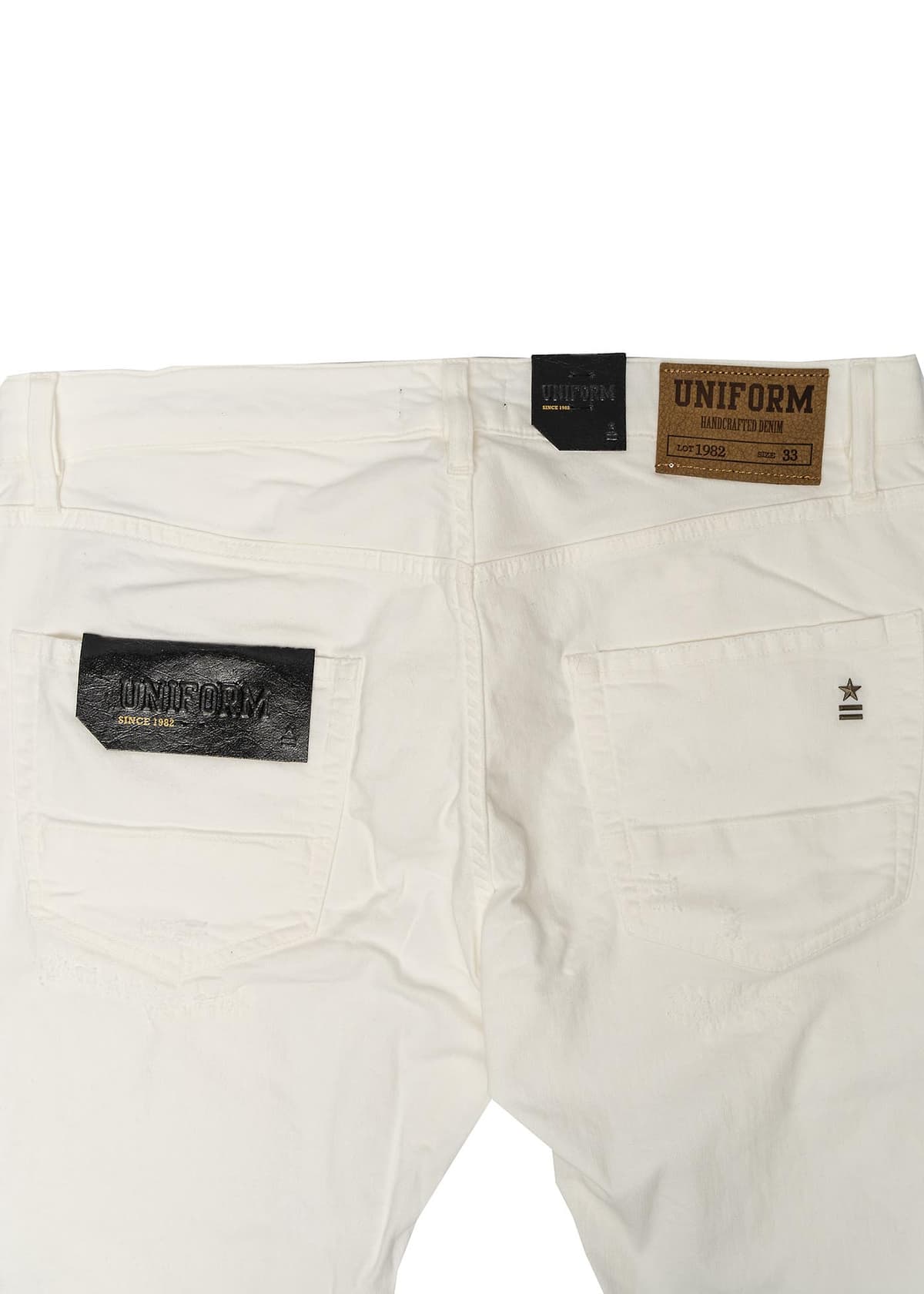 Men's Jeans Uniform White