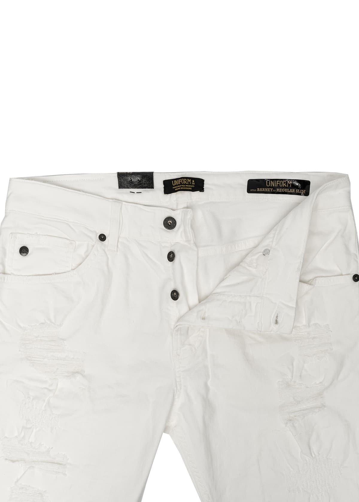 Men's Jeans Uniform White