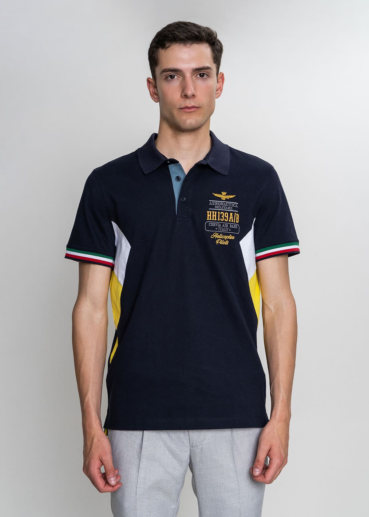 Men's Polo Shirts Aeronautica Militare Blue