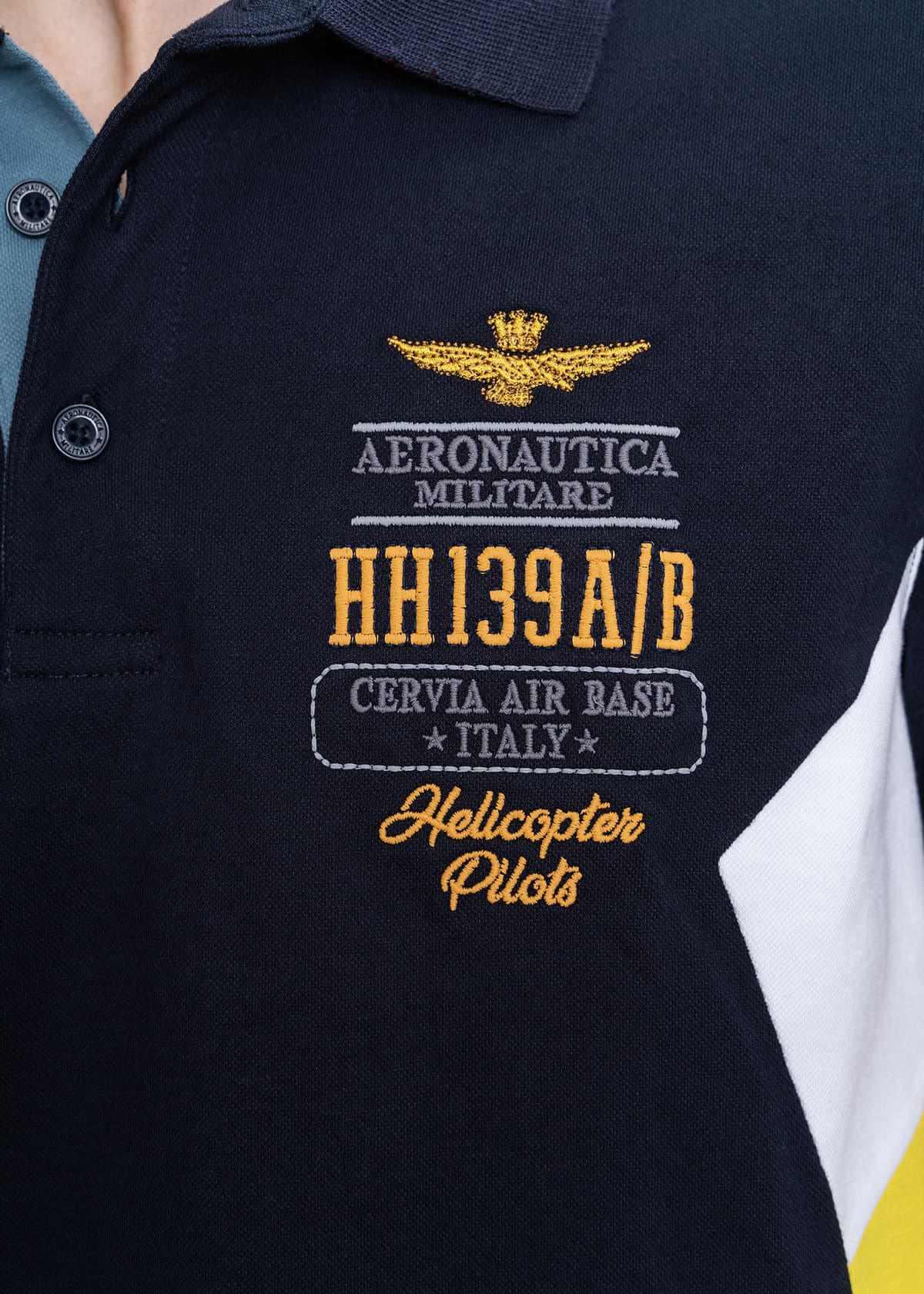 Men's Polo Shirts Aeronautica Militare Blue