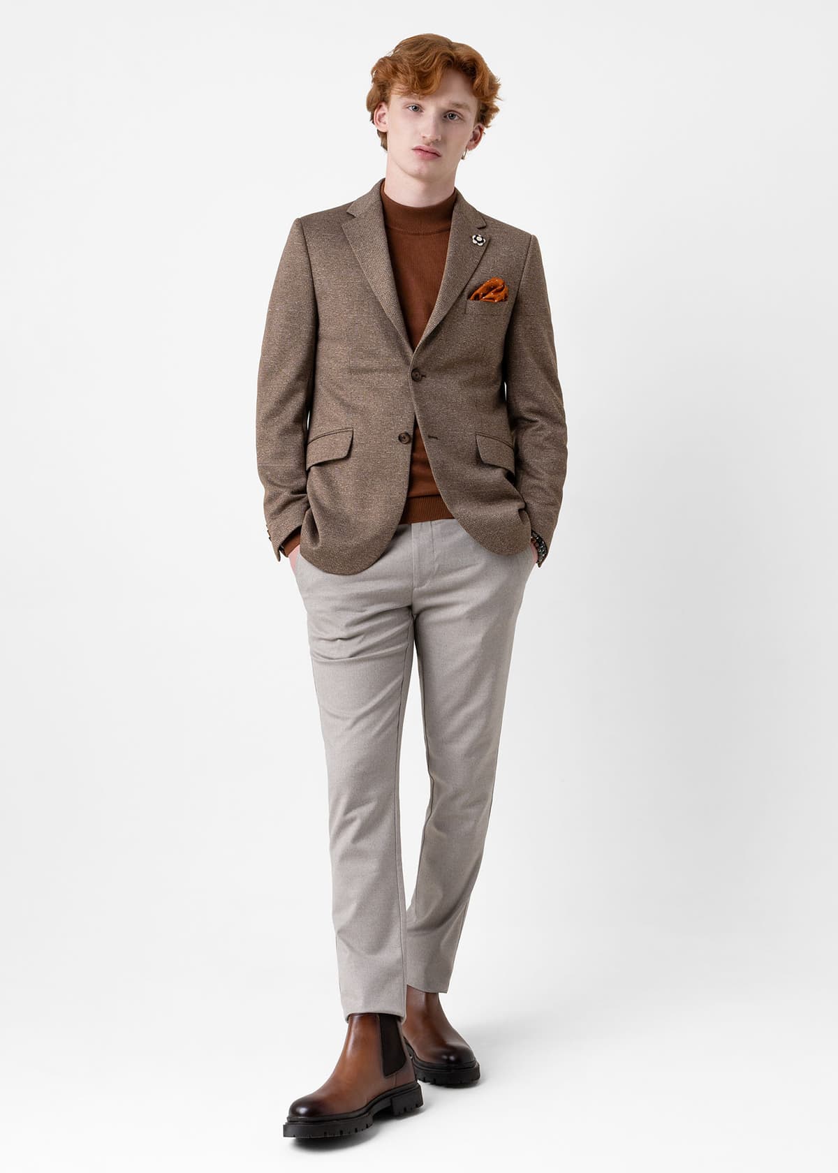 Men's Blazers Monte Napoleone Brown