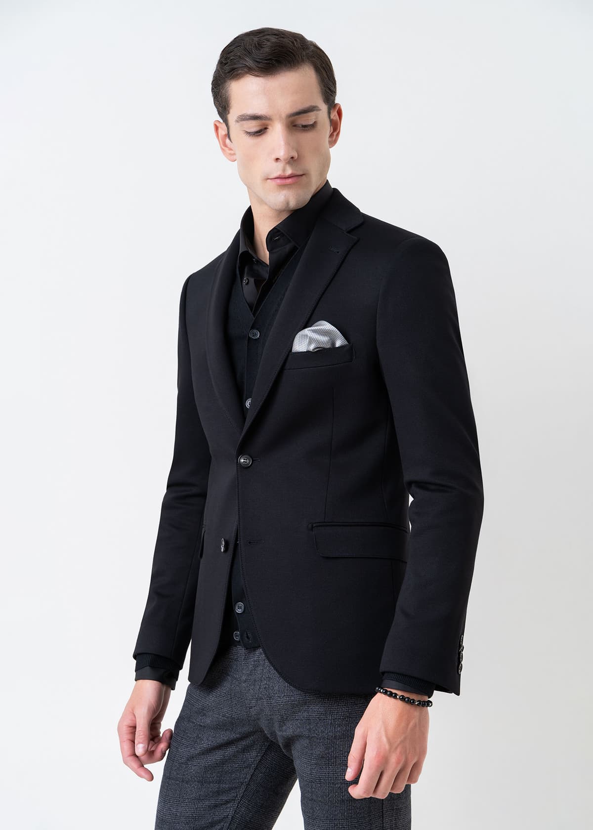 Fragosto Σακάκι της σειράς Pecos - FRB23 3841 021 001 Black