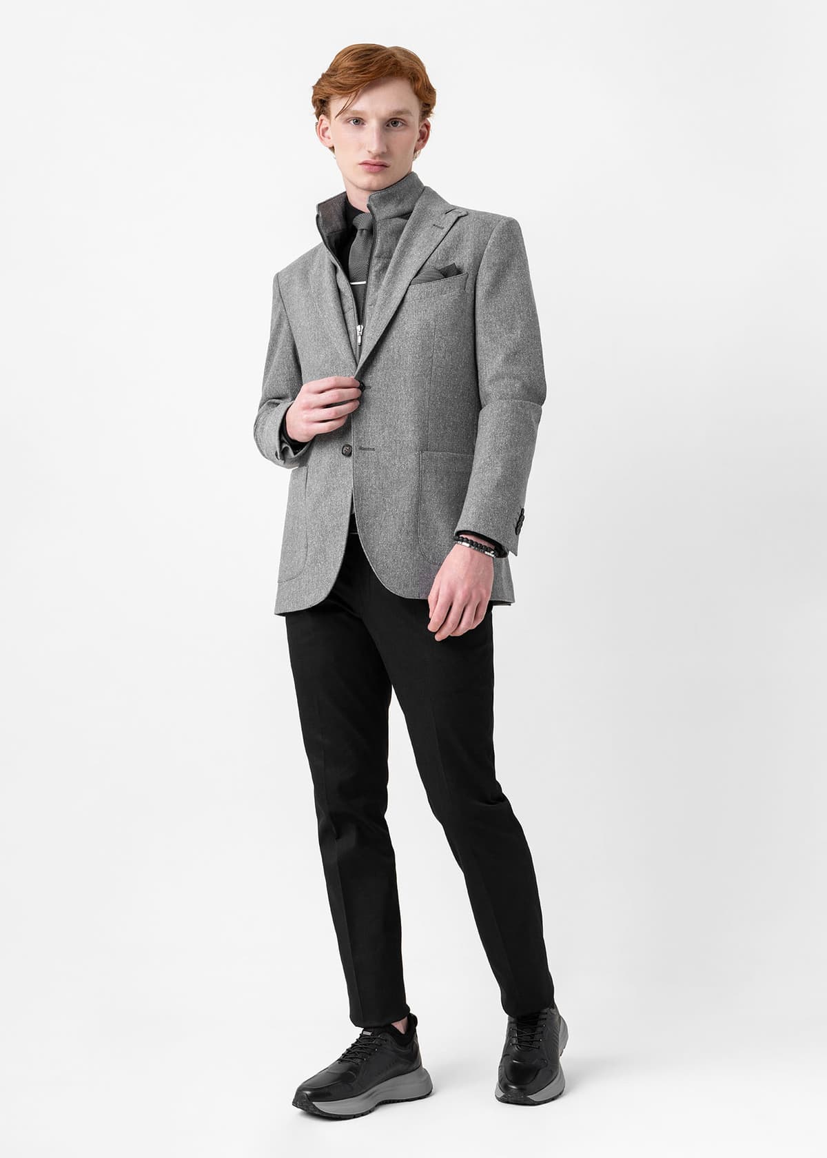 Fragosto Σακάκι της σειράς Bobby - FRB24 3870 023 011 Grey