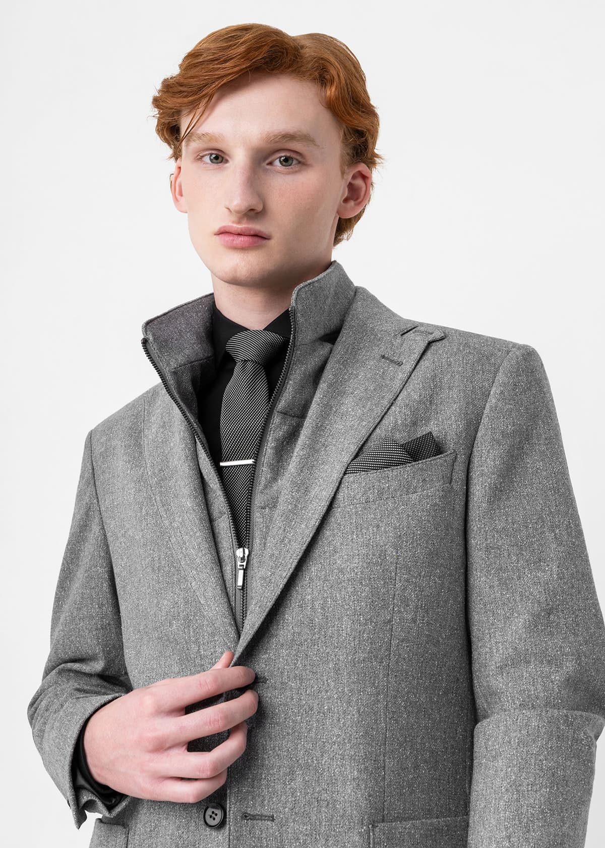 Fragosto Σακάκι της σειράς Bobby - FRB24 3870 023 011 Grey