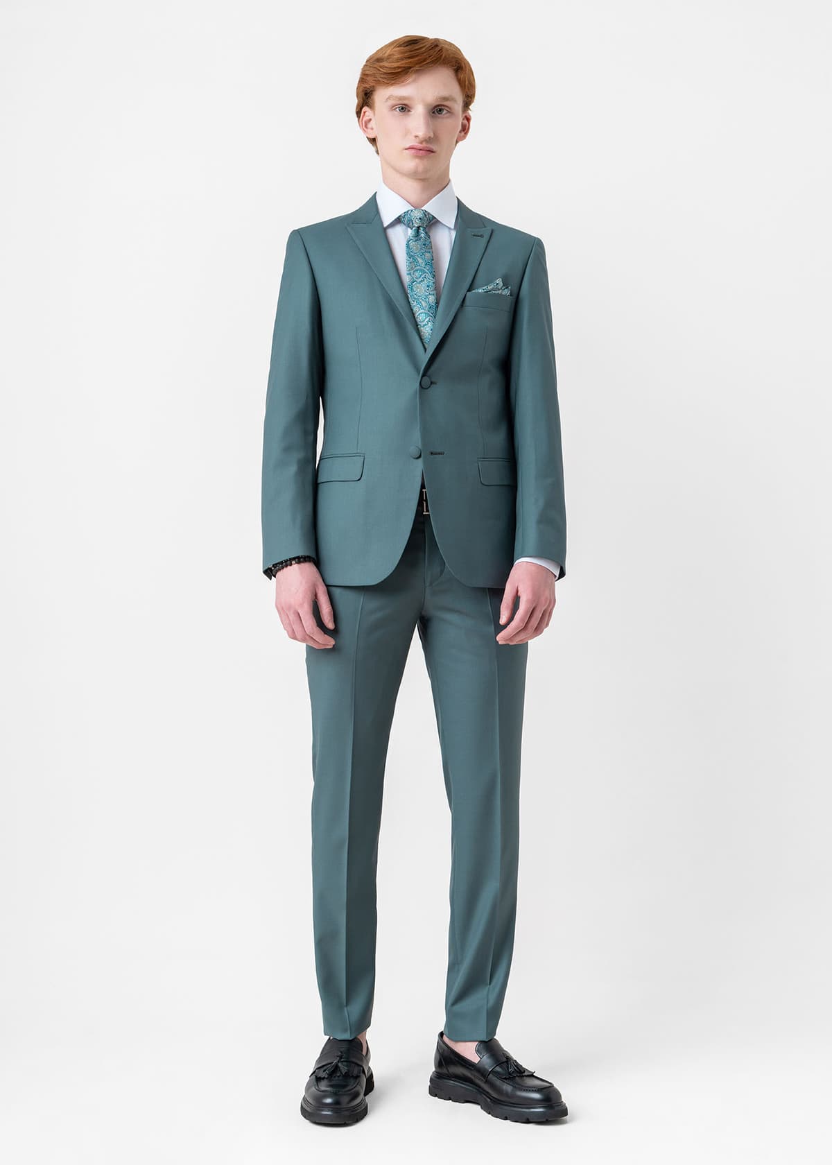 Men's Suits Guy Laroche Green
