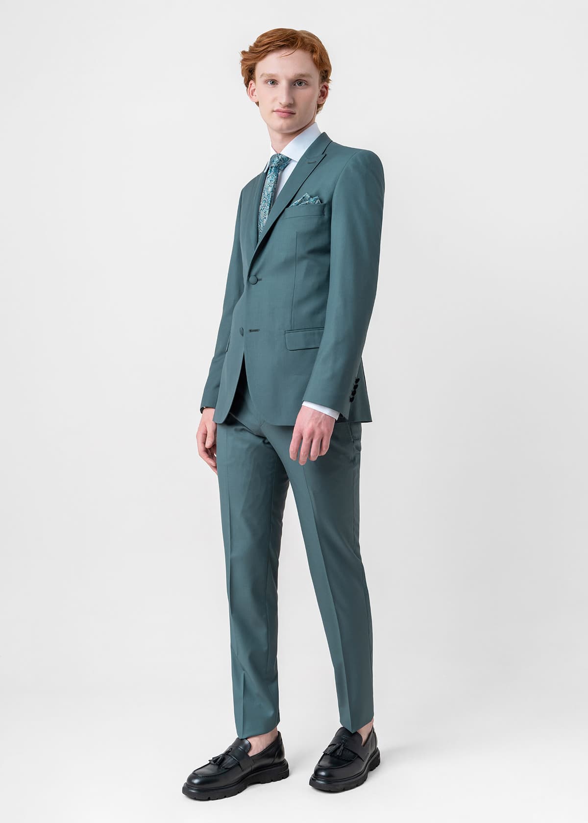 Men's Suits Guy Laroche Green