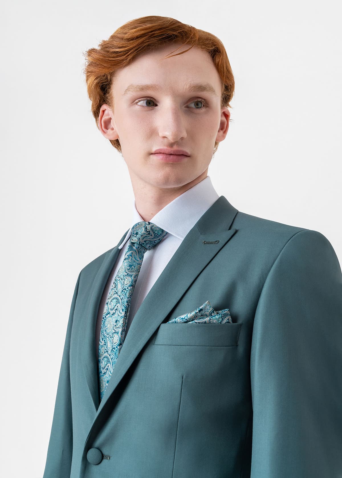 Men's Suits Guy Laroche Green