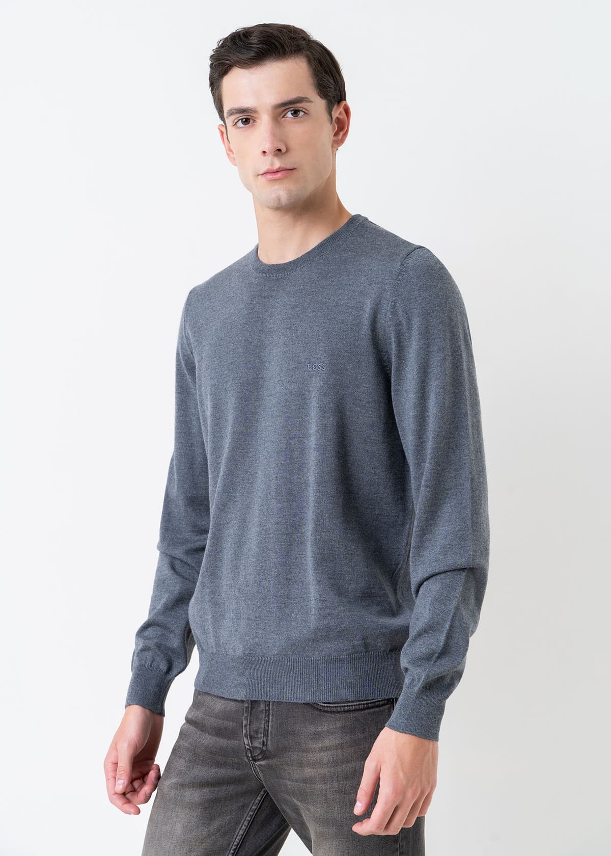 Men's Knitwear Boss Gray