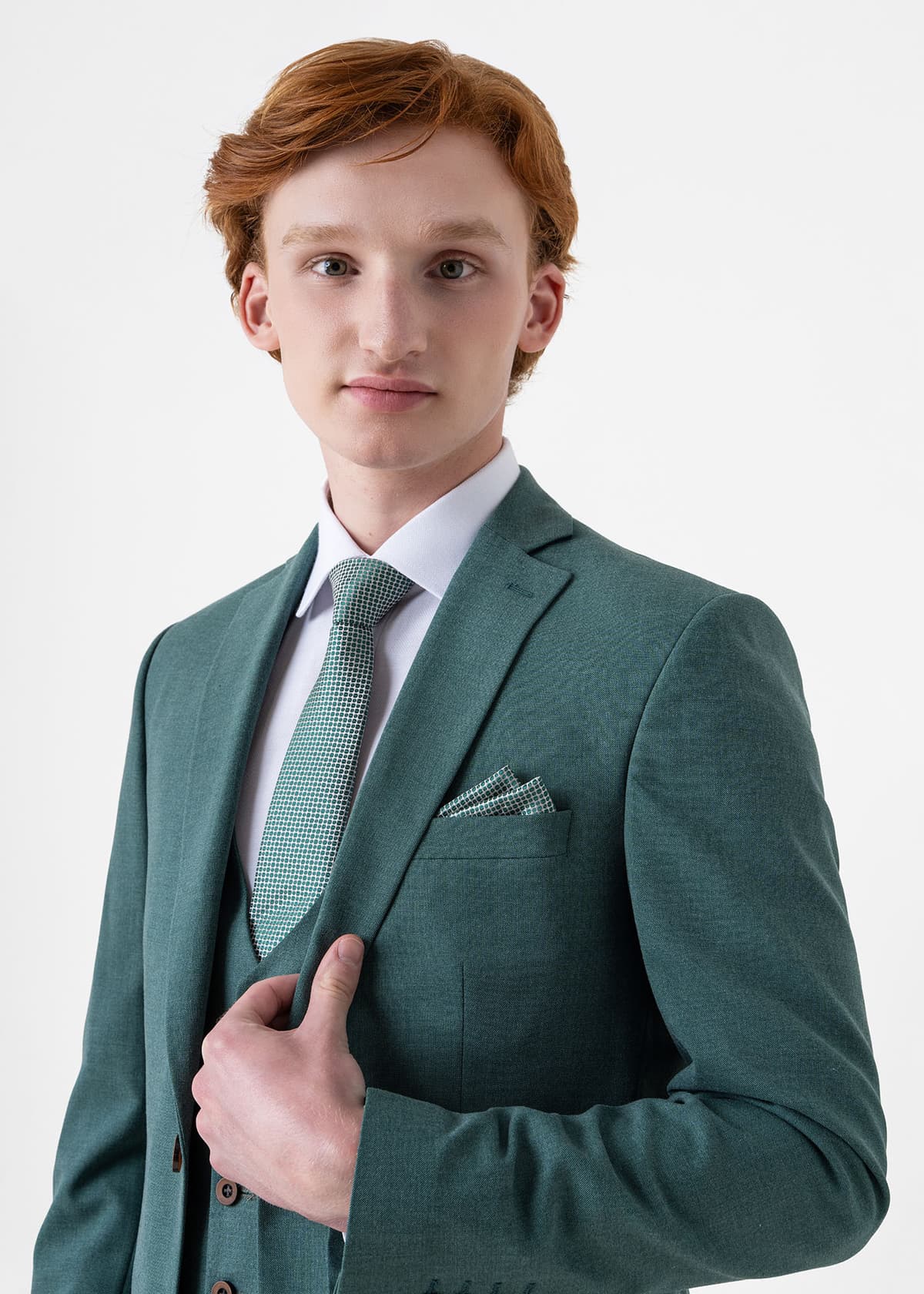 Fragosto 3 Pieces Κοστούμι της σειράς Mason - FRS2425 2506 2 055 Green