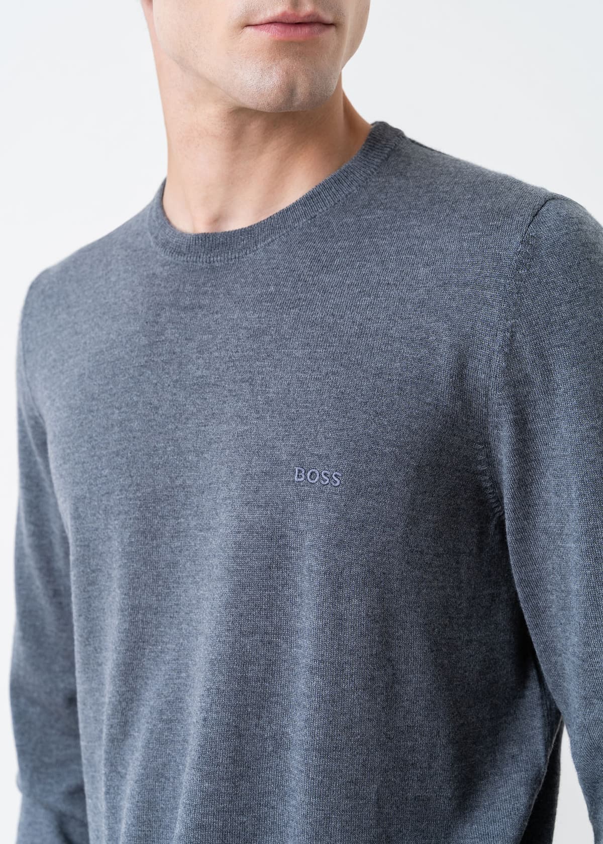 Men's Knitwear Boss Gray