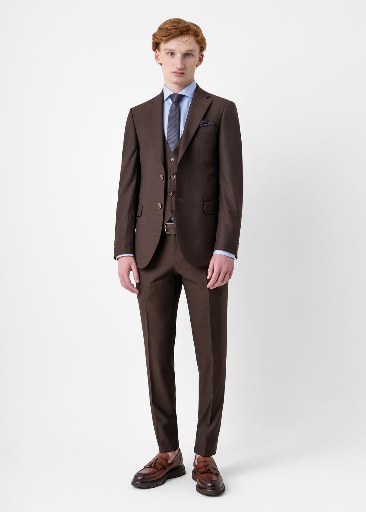Men's Suits Dino Libero Brown