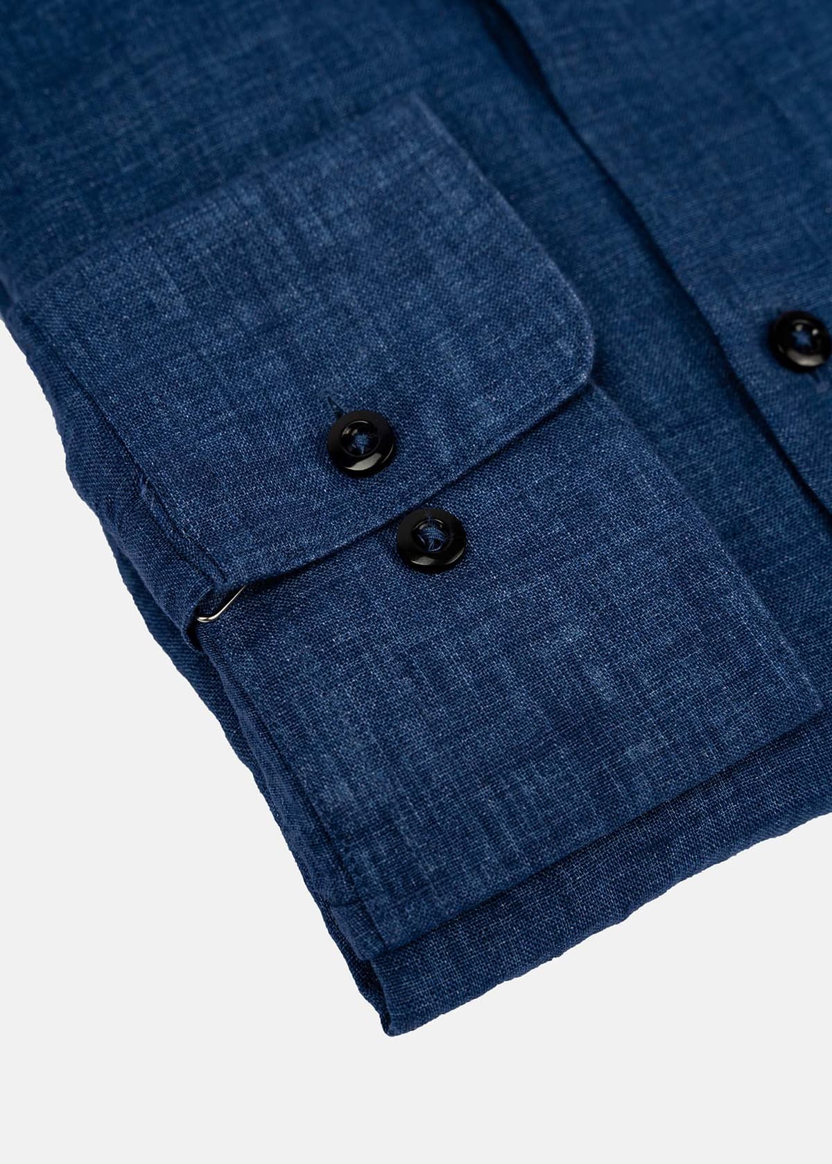 Fragosto Λινό Πουκάμισο της σειράς Exclusive - FRE03S22M 002 Blue