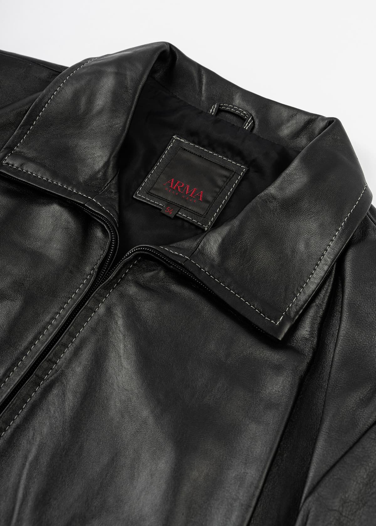 Men's Leather Jackets Arma Black