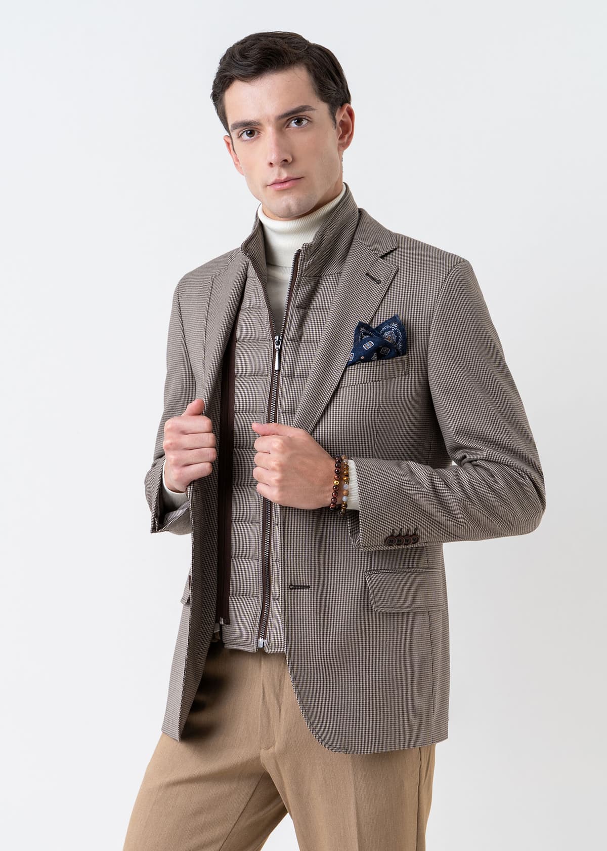 Men's Blazers Guy Laroche Brown