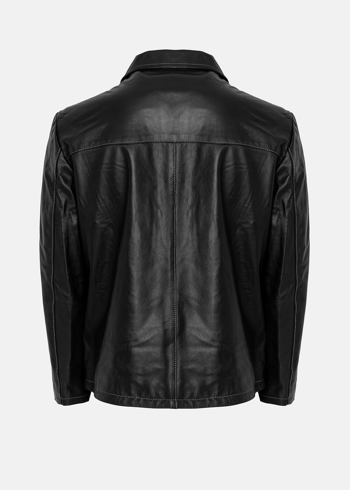 Men's Leather Jackets Arma Black