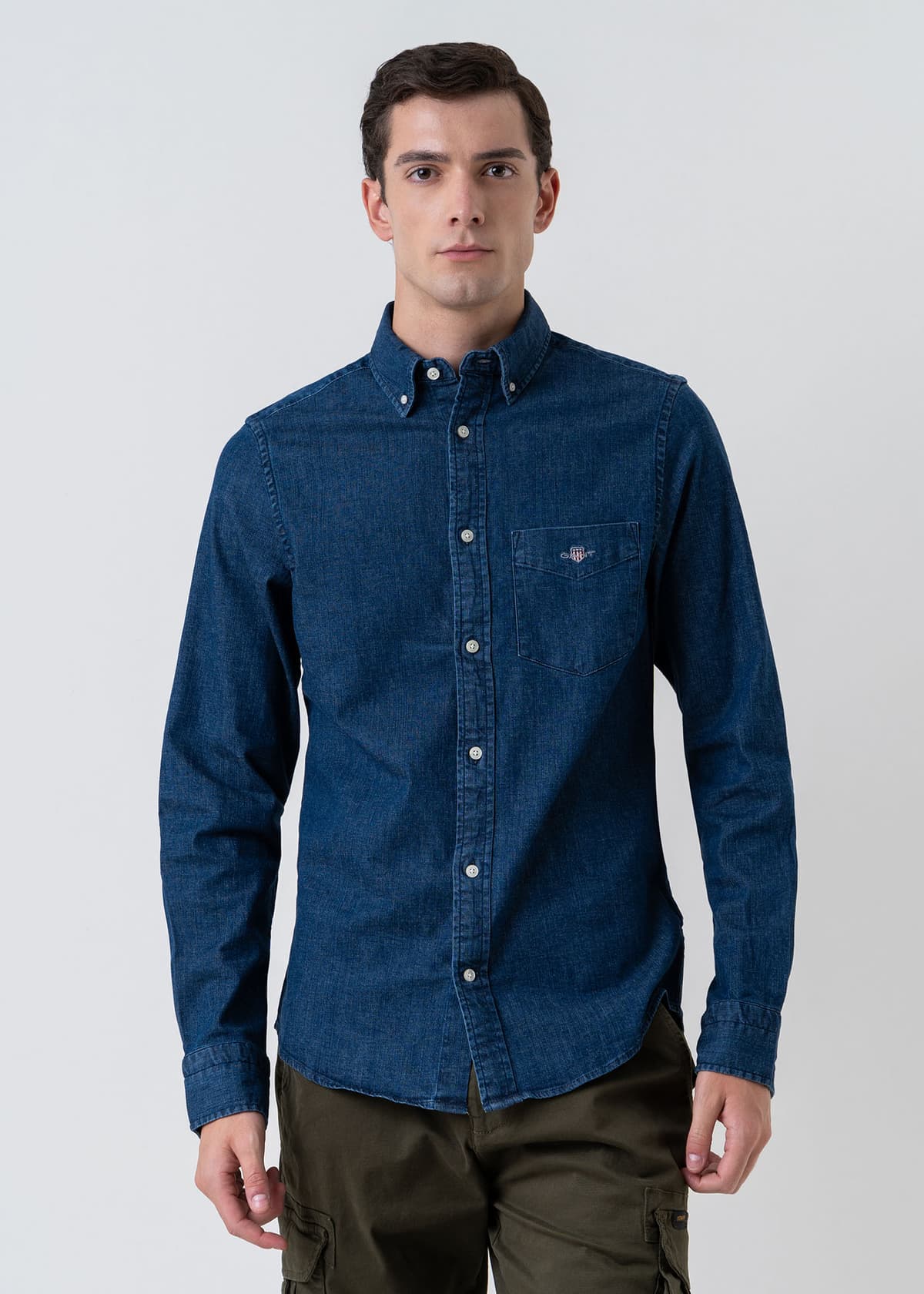 Men's Shirts Gant Blue