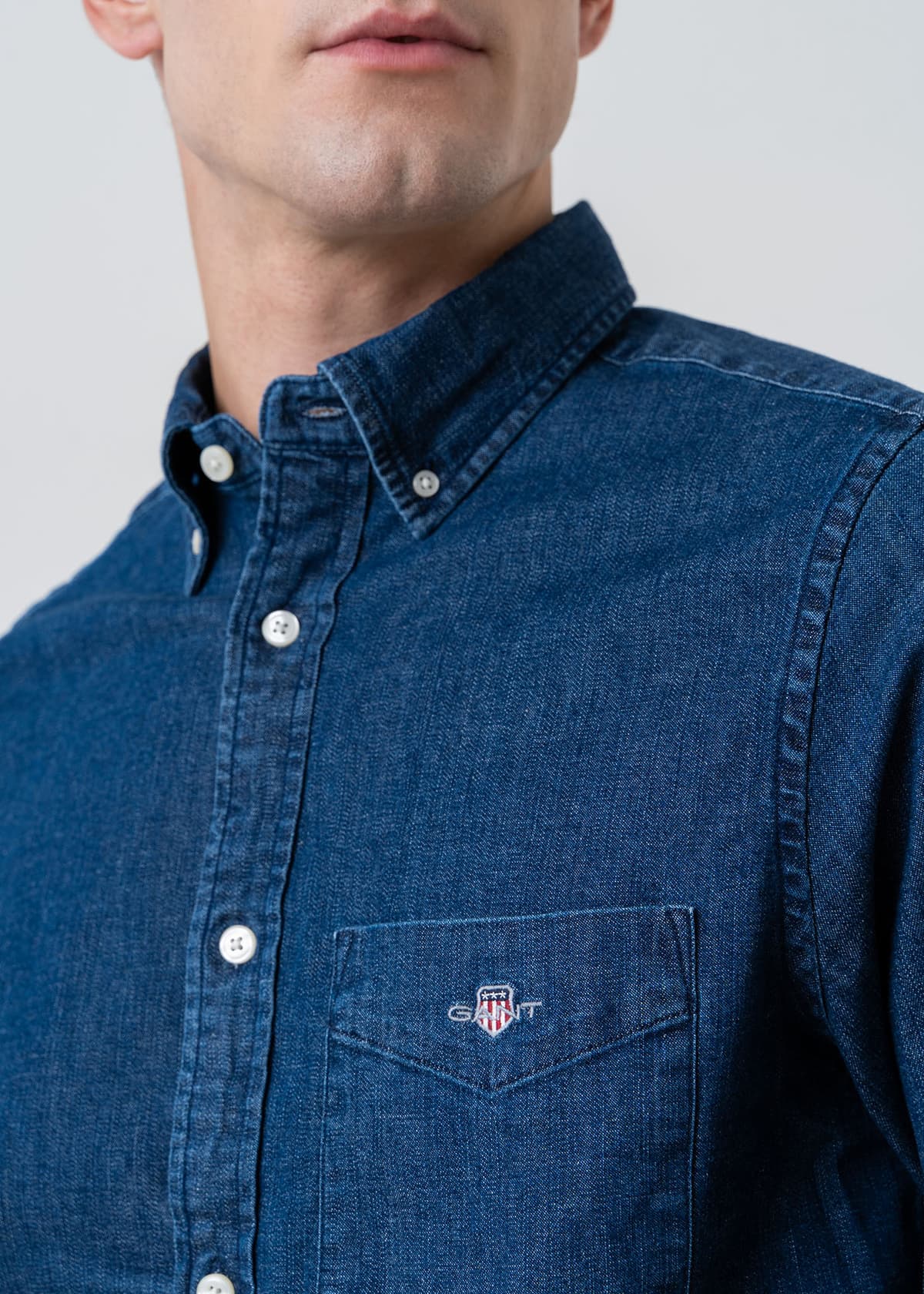 Men's Shirts Gant Blue