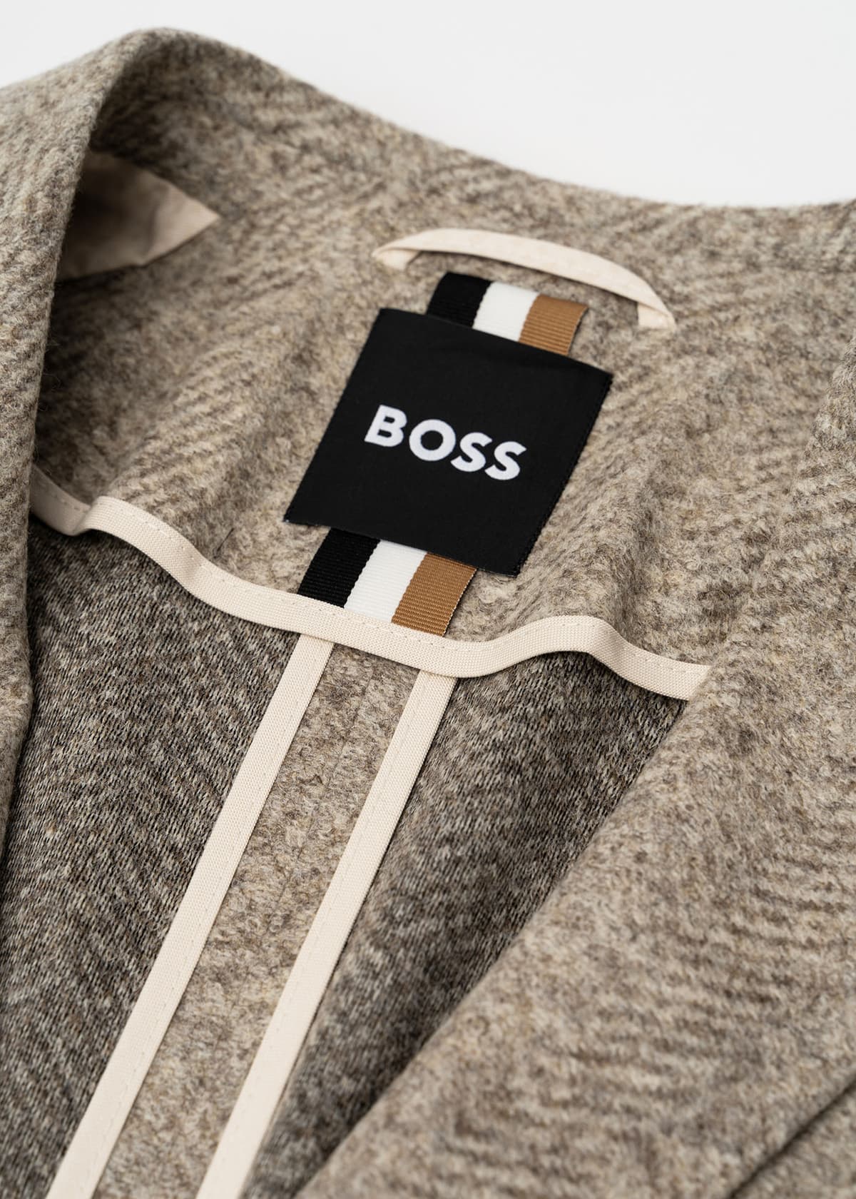 Men's Blazers Boss Ecru