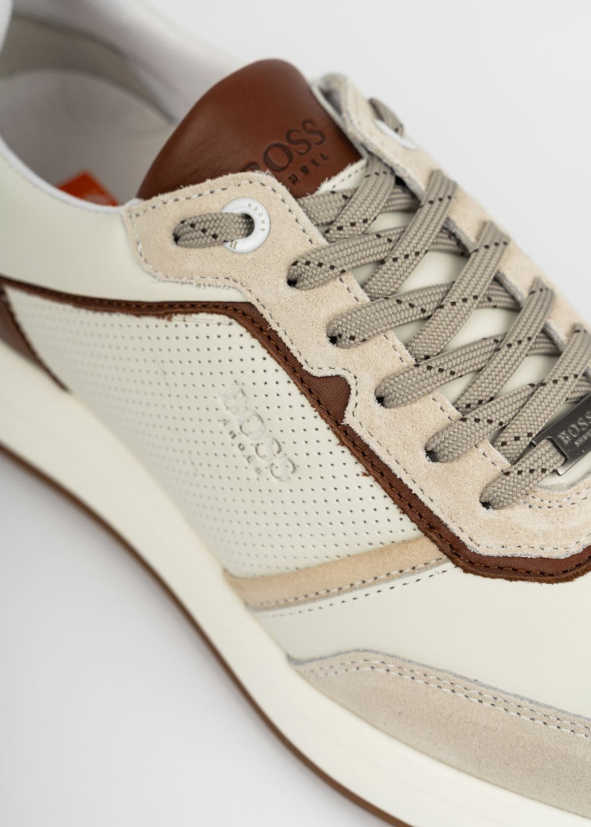 Men's Sneakers Boss Shoes Brown