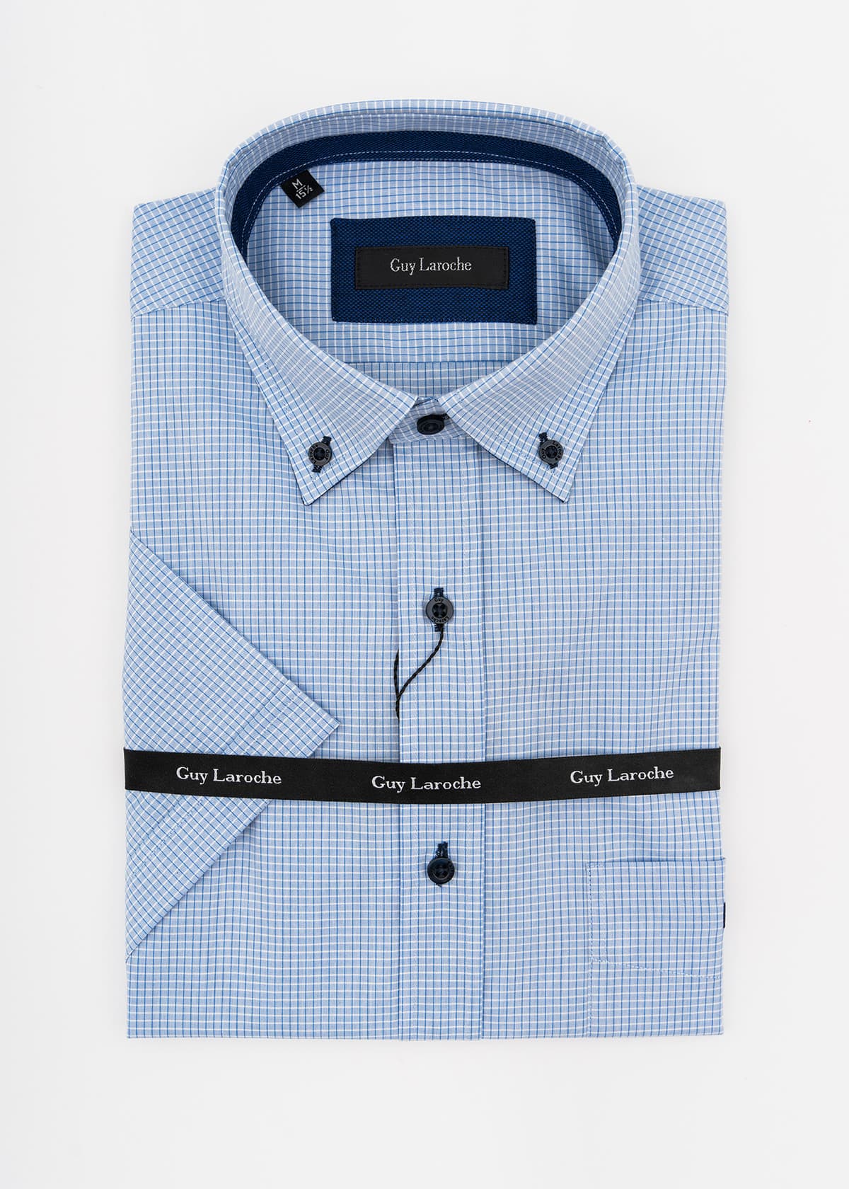 Guy Laroche Πουκάμισο της σειράς Check - GLDS18307 BDSS 1 Blue