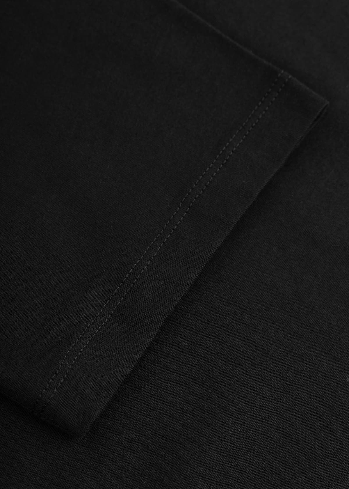 KARL LAGERFELD T-SHIRT VNECK LOGO ΜΑΥΡΟ