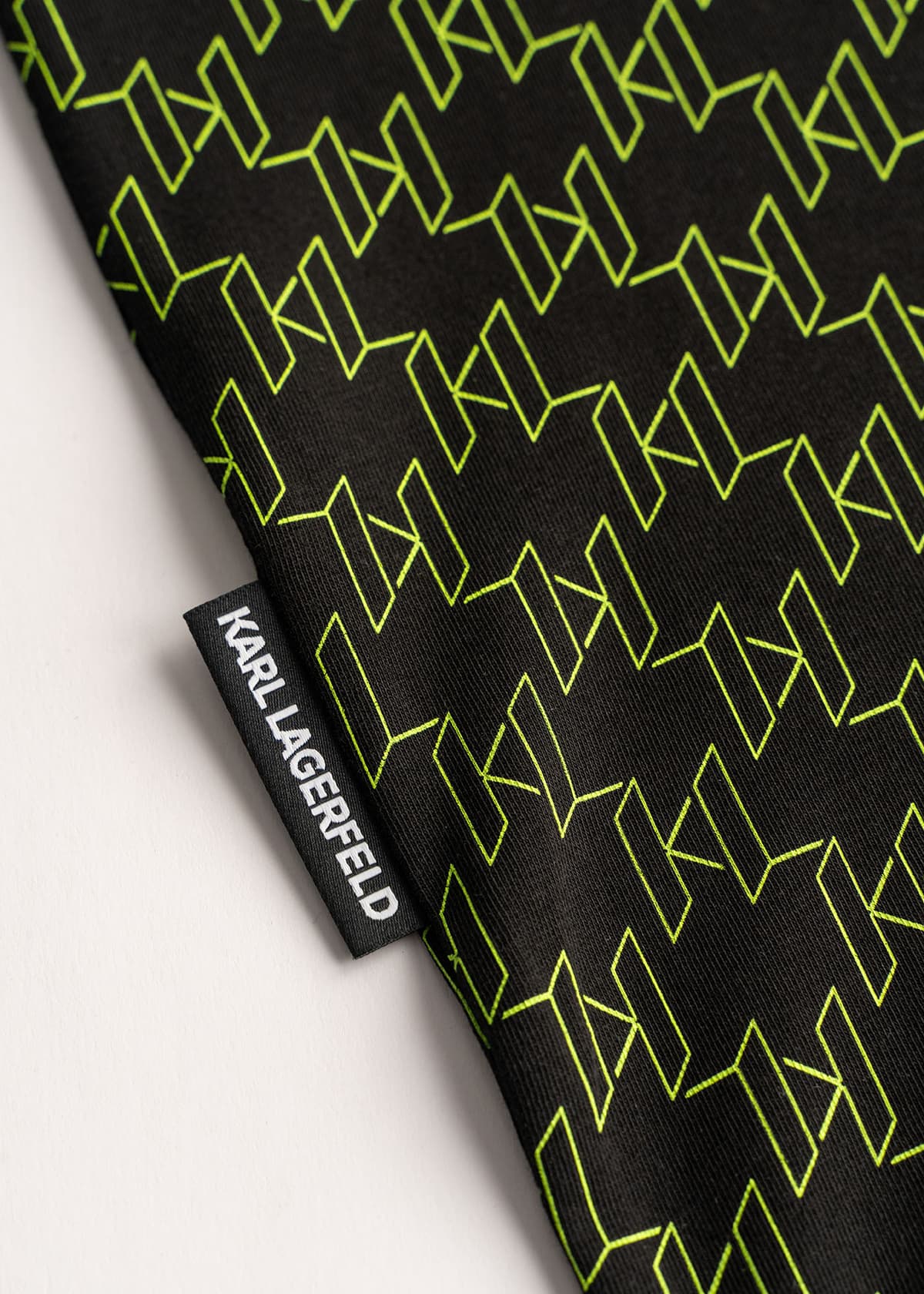 KARL LAGERFELD T-SHIRT LOGO ΜΑΥΡΟ