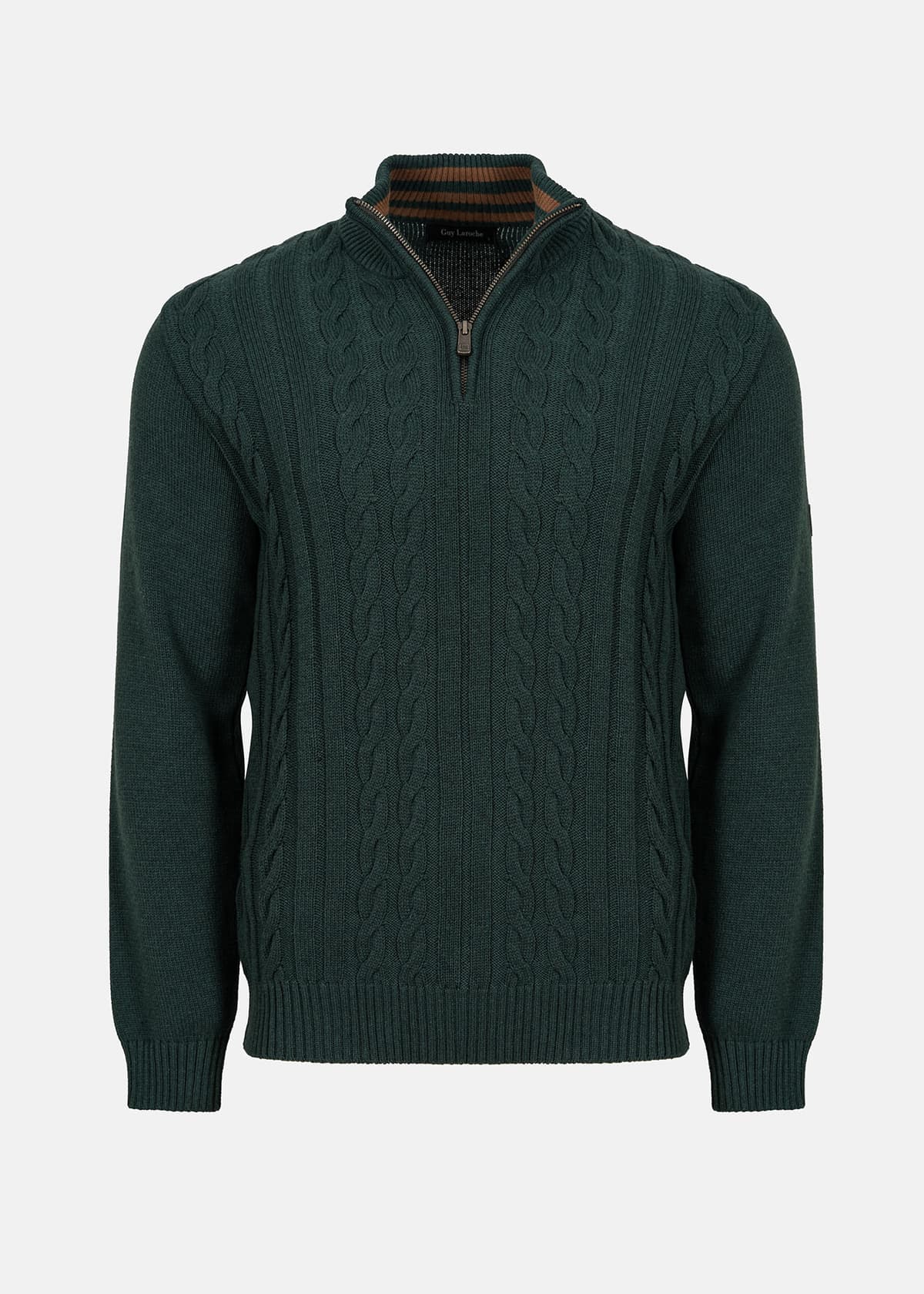Guy Laroche Pullover της σειράς Zip Troyer - GL2329209 19 Forest Green