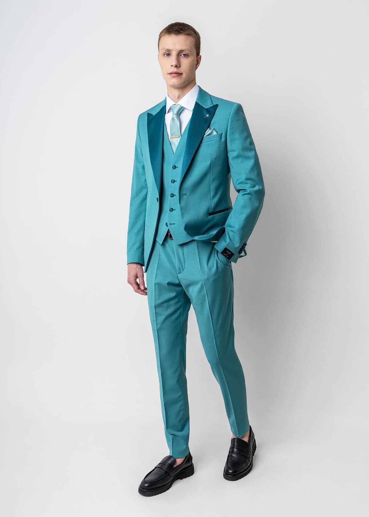 Manuel Ritz 3 Pieces Κοστούμι της σειράς Smokin - 3630ARW3328X 240000 34 Green