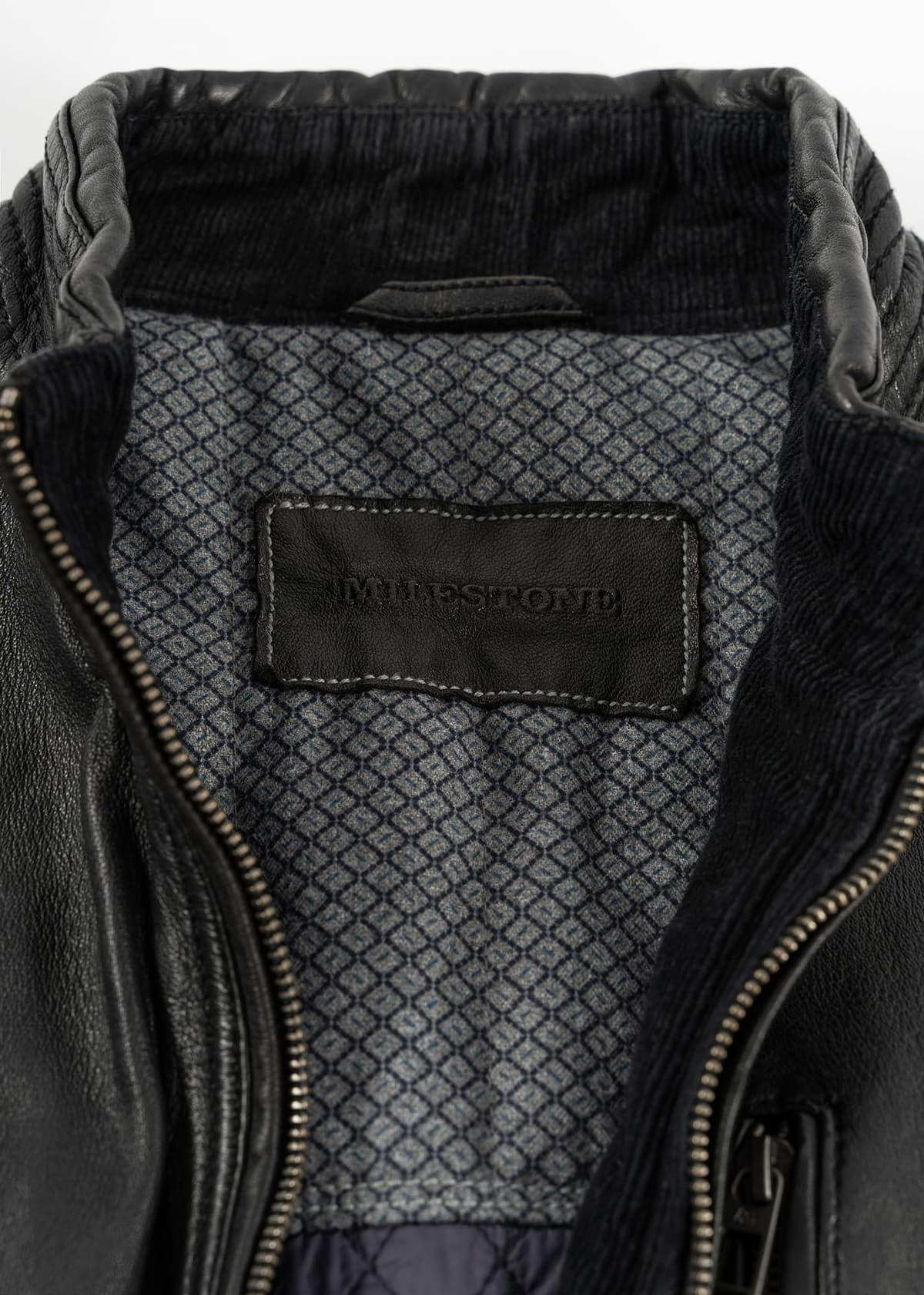 Men's Leather Jackets Milestone Black